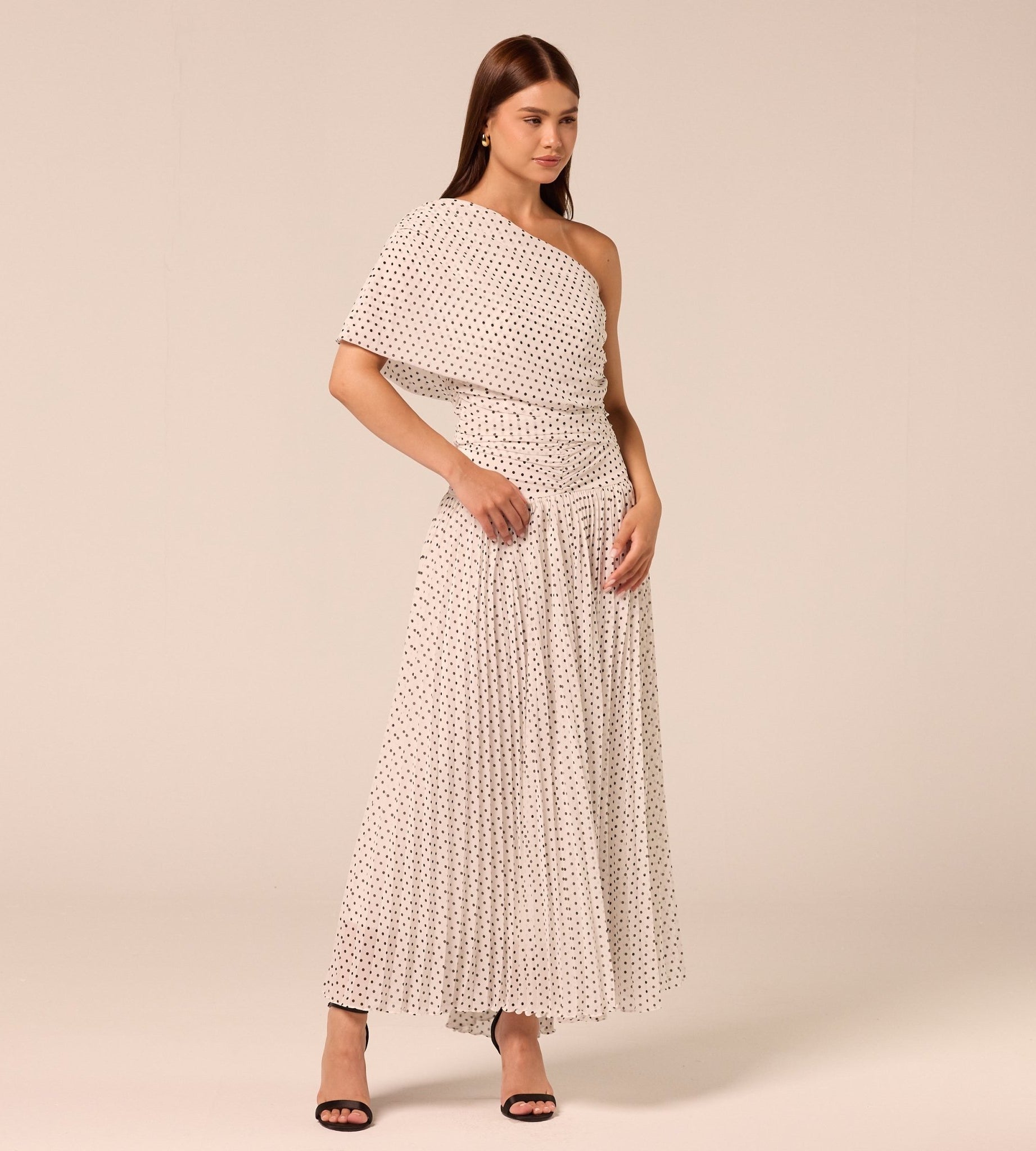 Polka Dot Chiffon Top - shopaleena