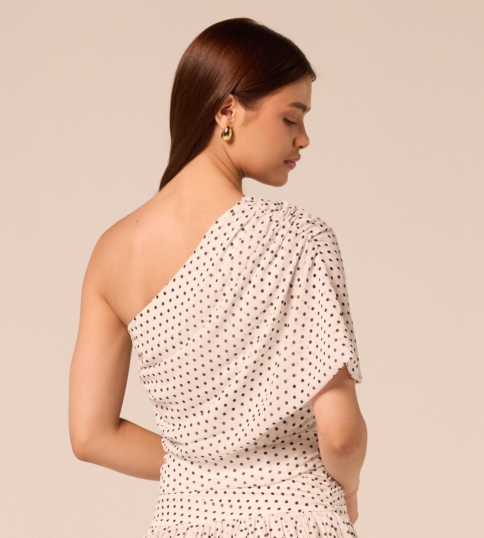 Polka Dot Chiffon Top - shopaleena