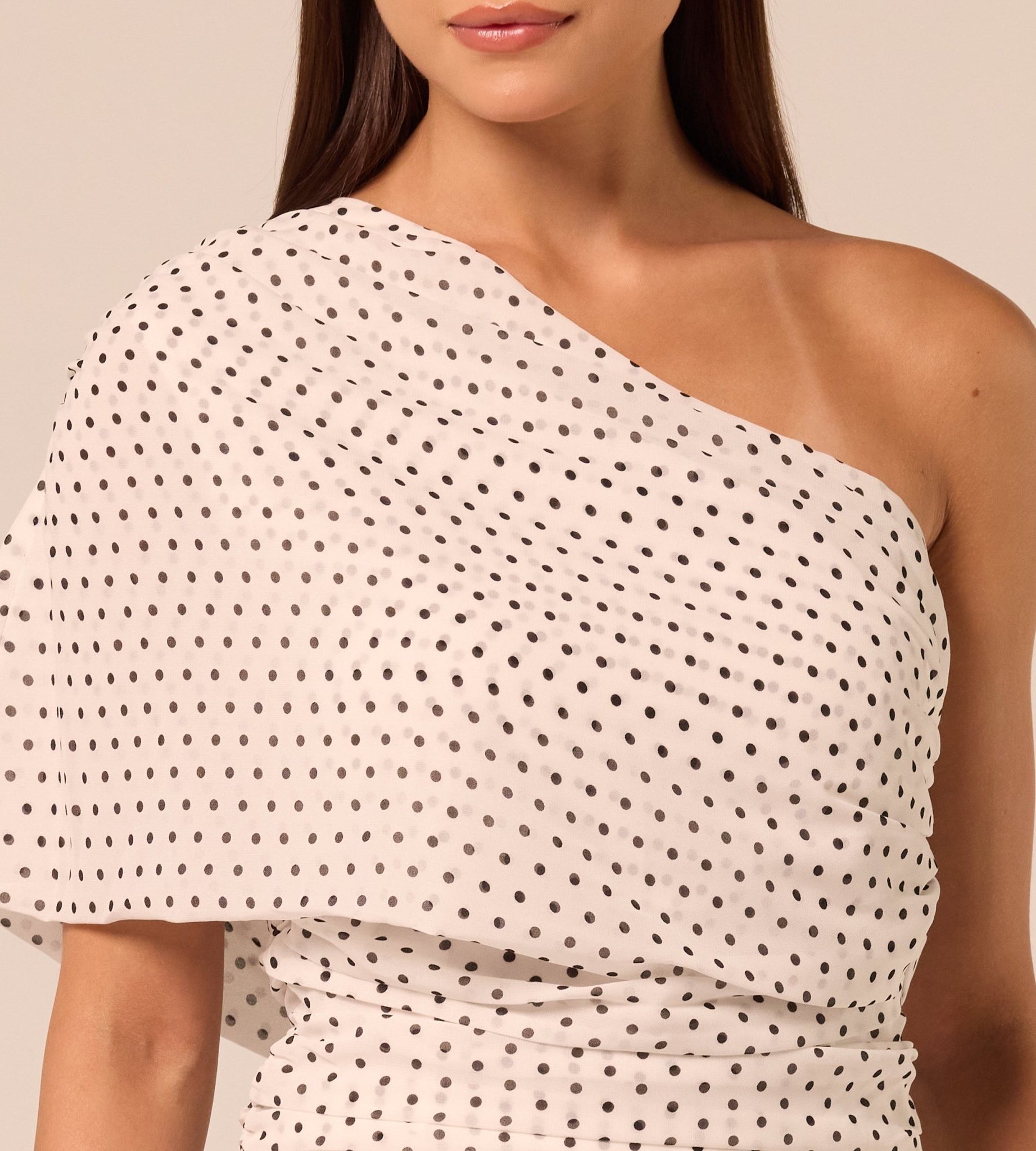 Polka Dot Chiffon Top - shopaleena