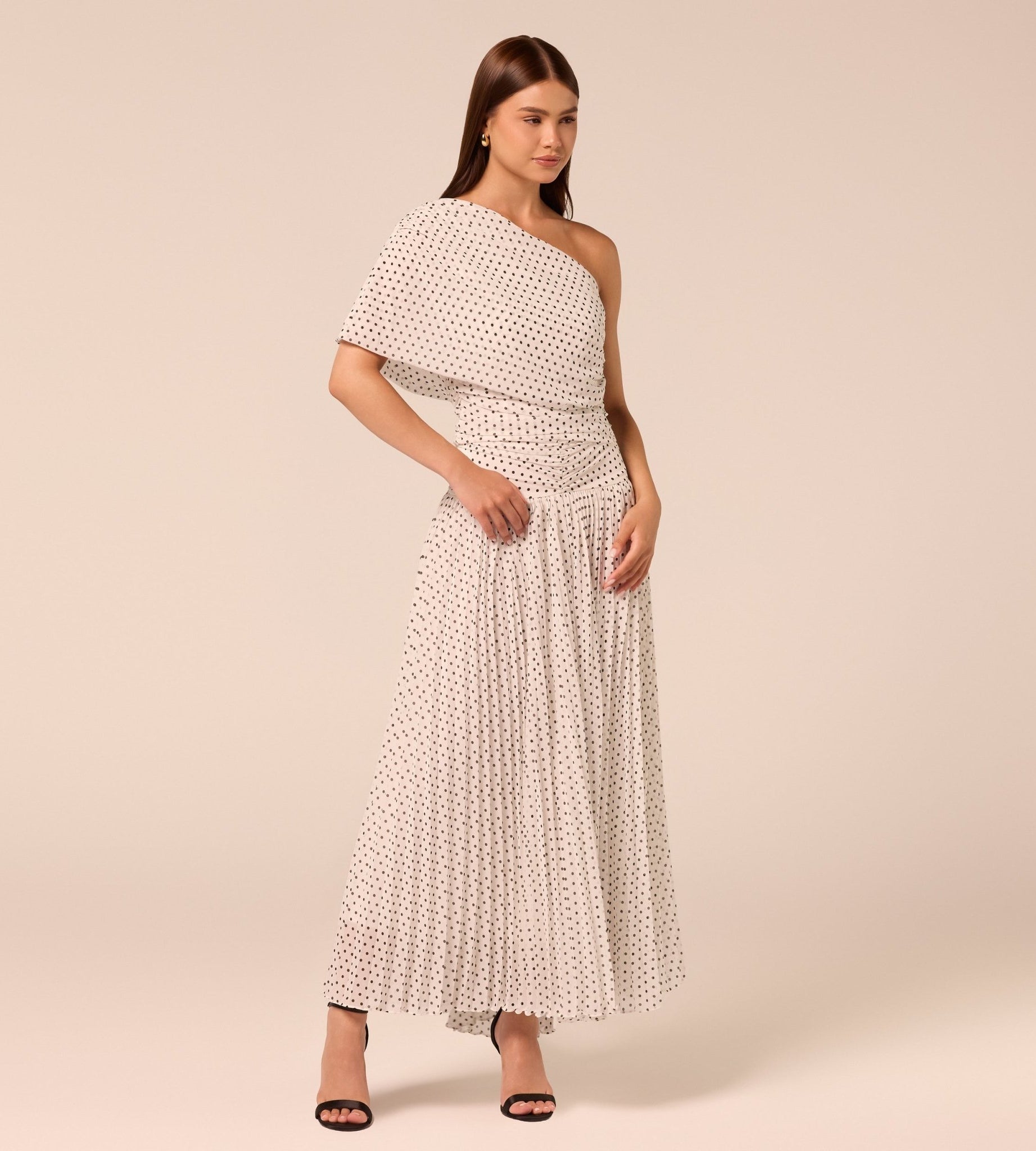 Polka Dot Chiffon Top - shopaleena