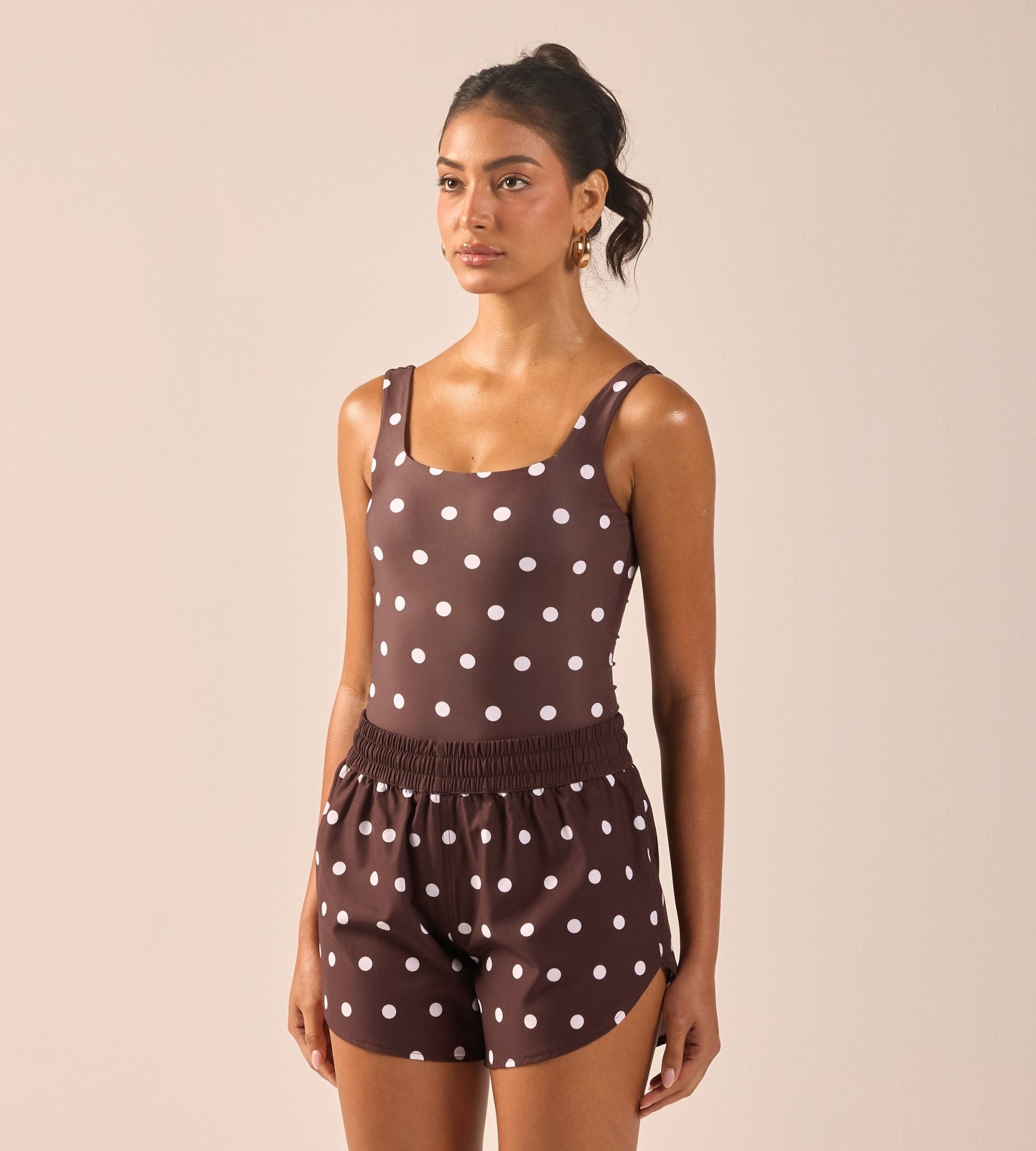 Polka Dot Swim Shorts - shopaleena