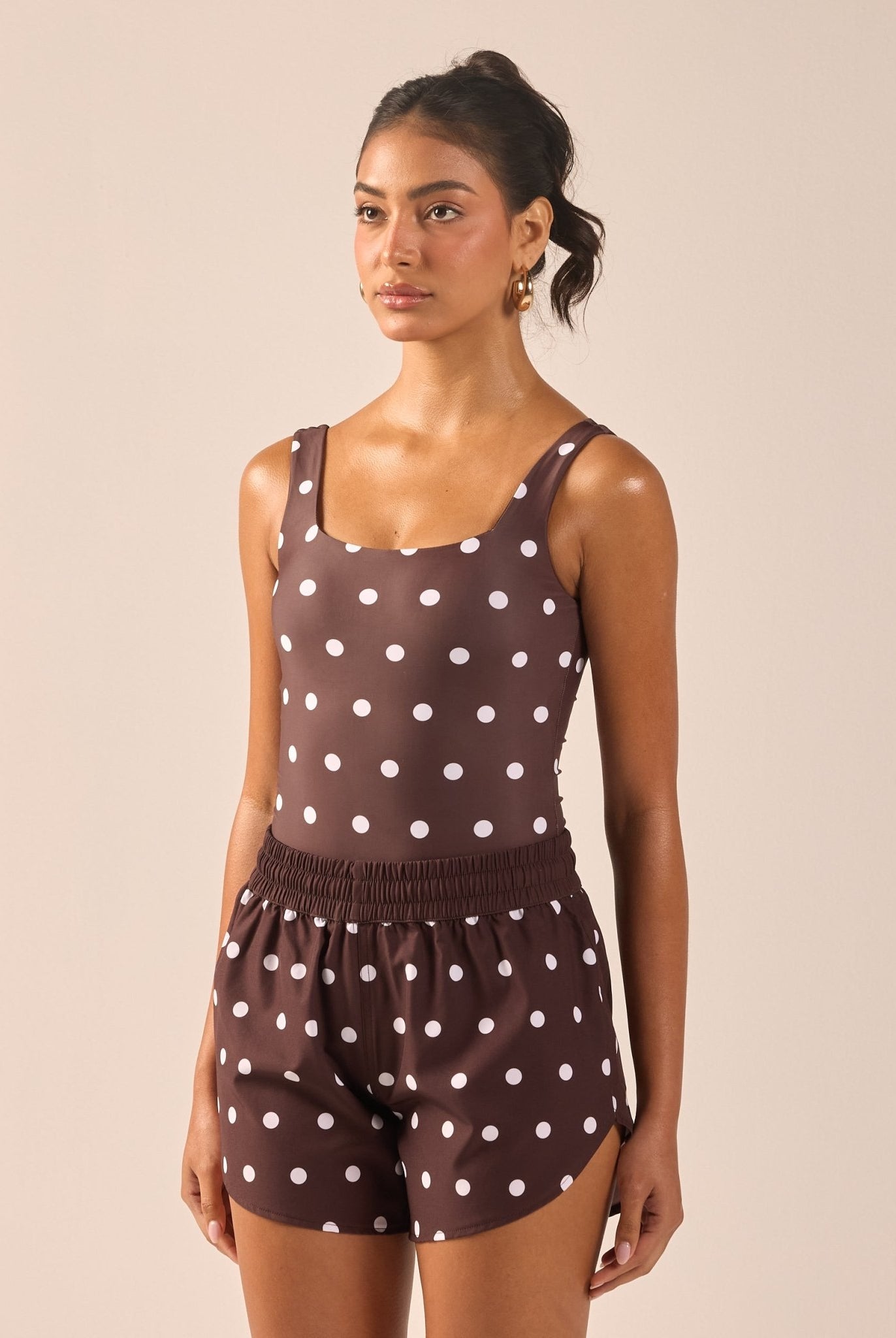 Polka Dot Swim Shorts - shopaleena