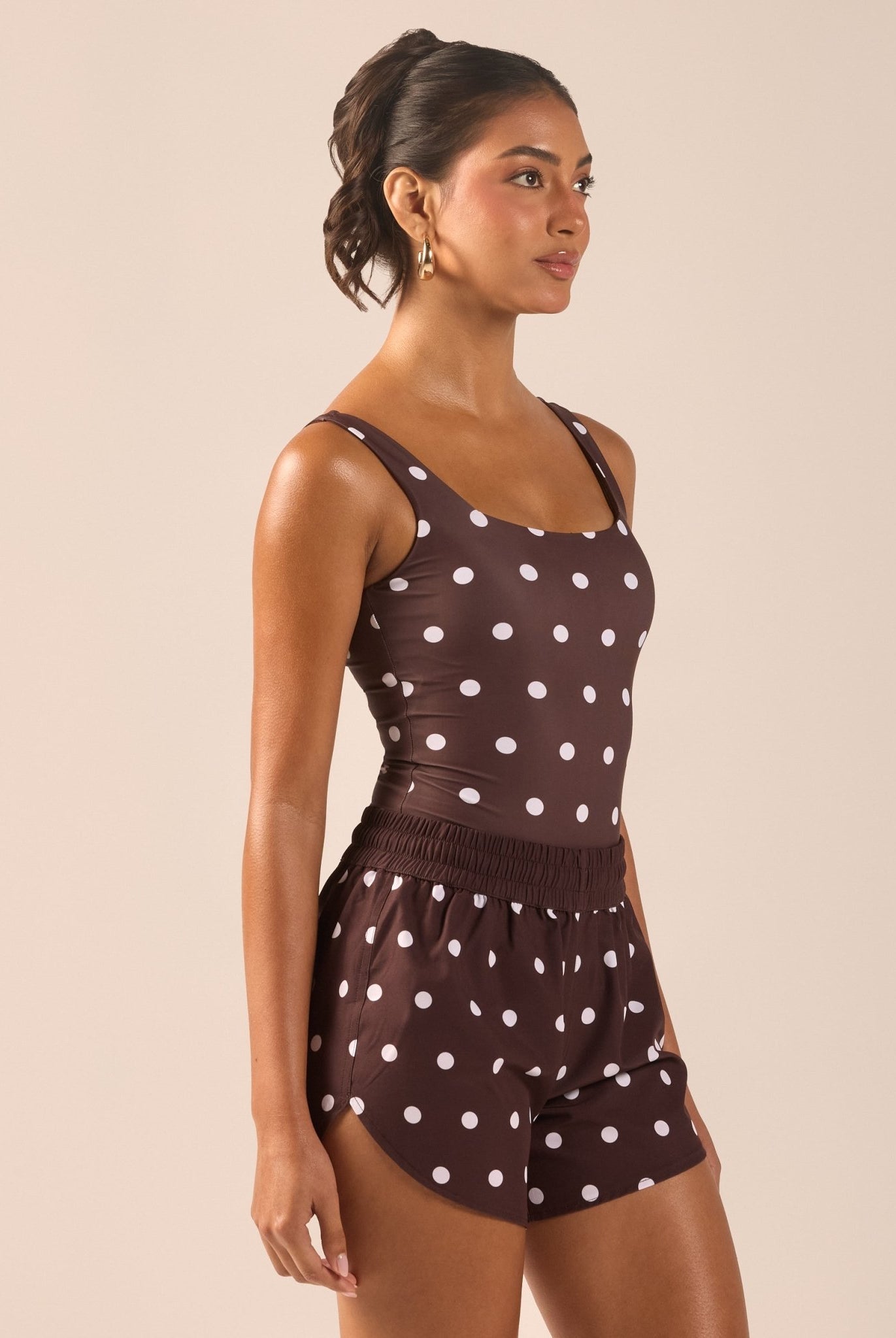 Polka Dot Swim Shorts - shopaleena