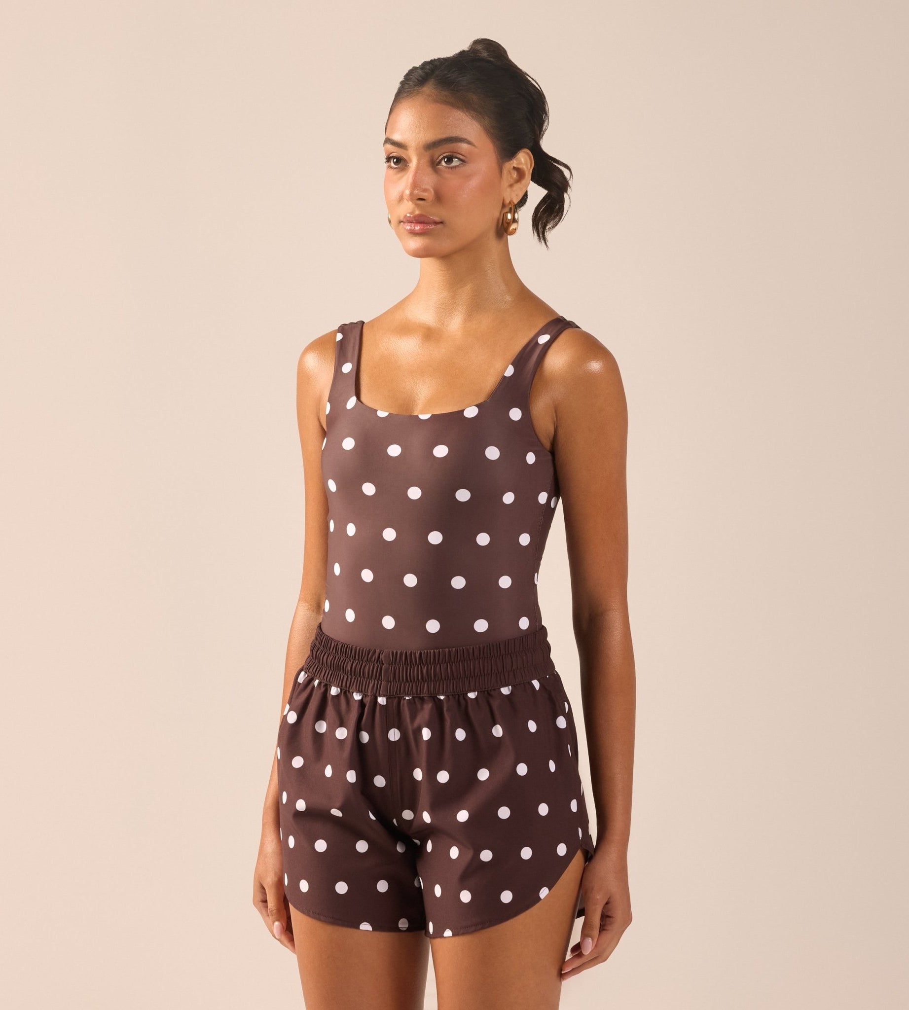Polka Dot Swim Shorts - shopaleena
