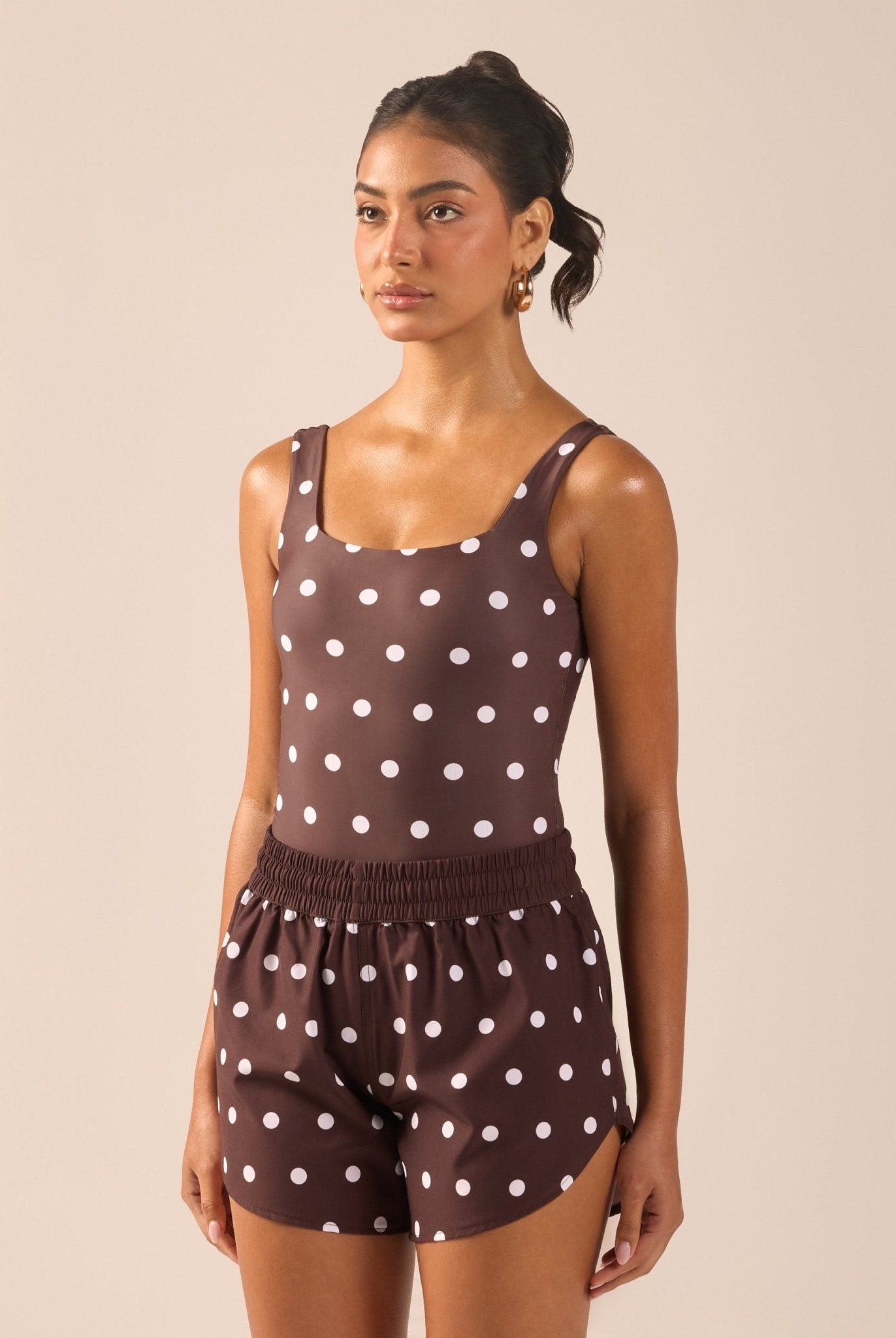Polka Dot Swim Shorts - shopaleena