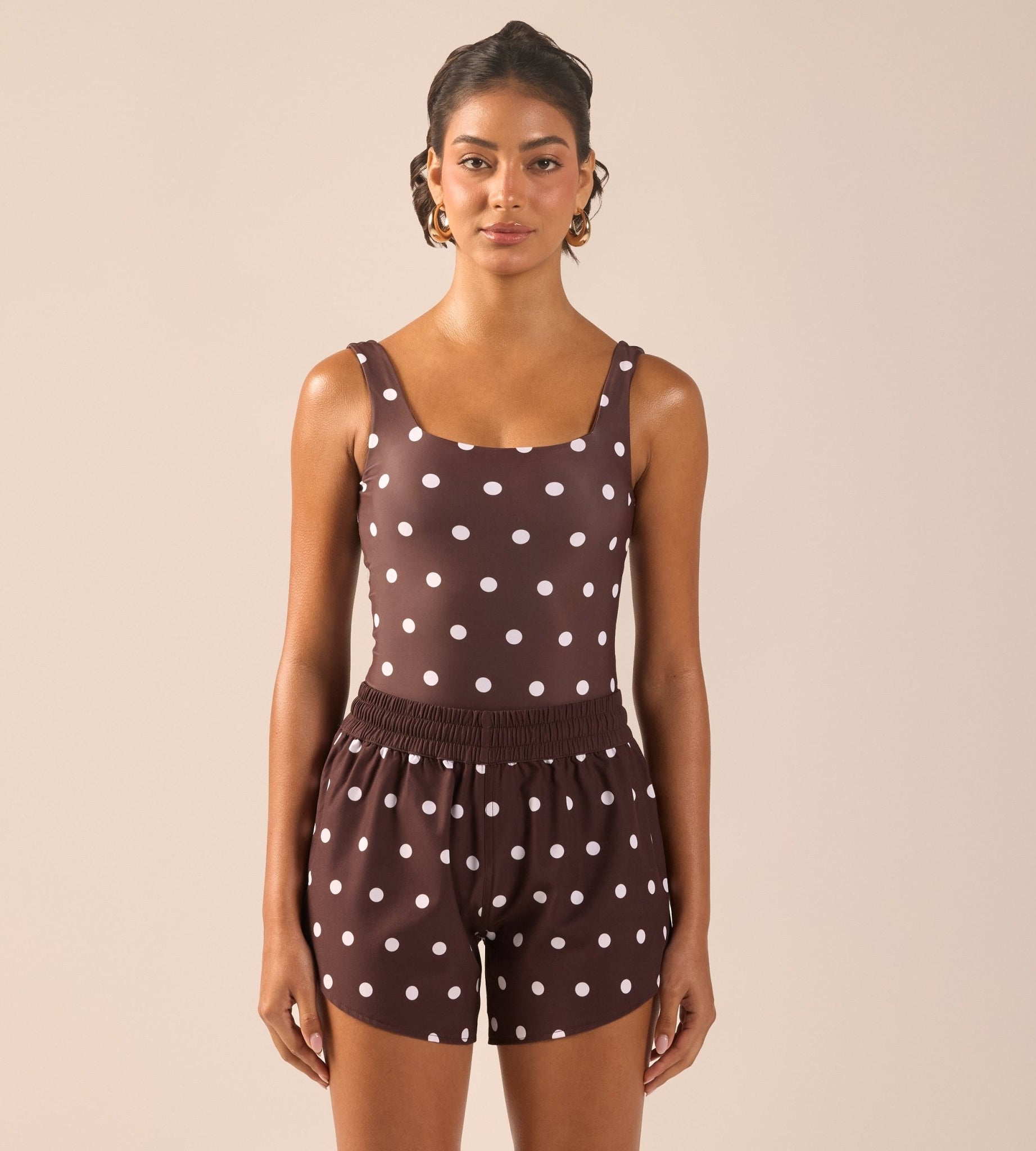 Polka Dot Swim Shorts - shopaleena