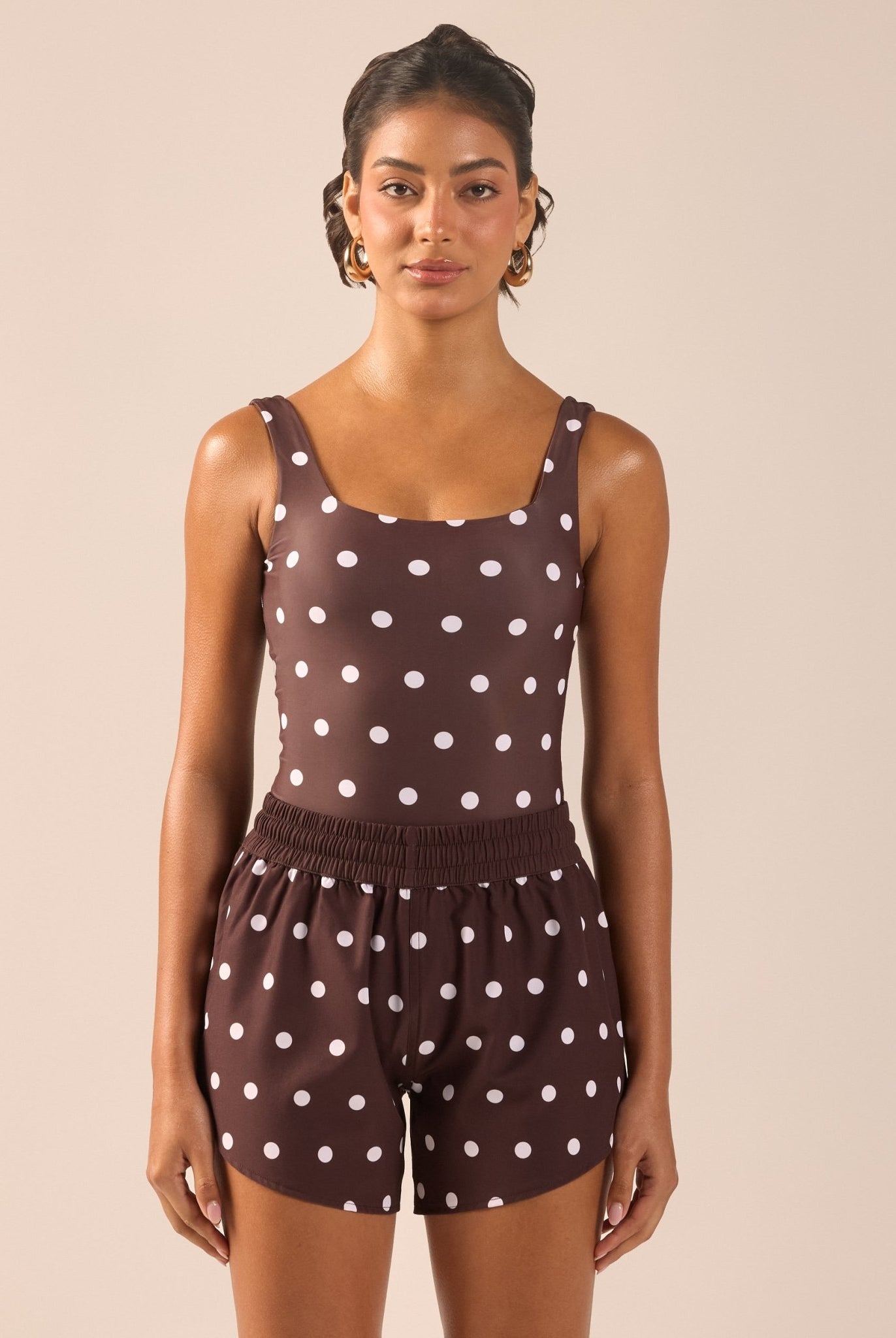 Polka Dot Swim Shorts - shopaleena