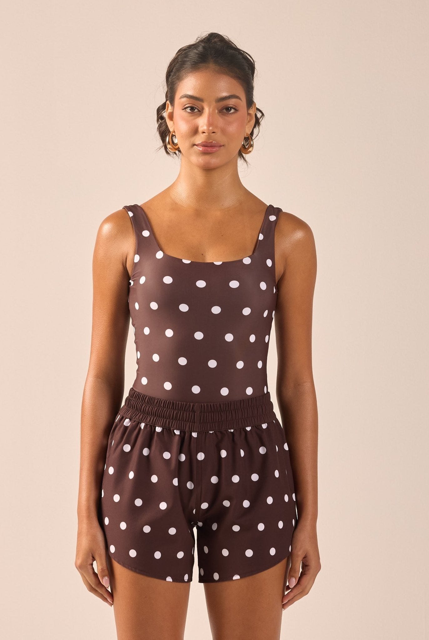 Polka Dot Swim Shorts - shopaleena