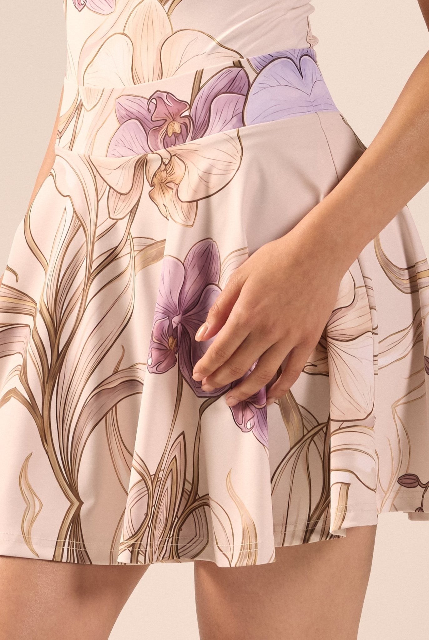 Printed A-Line Swim Skirt - shopaleena