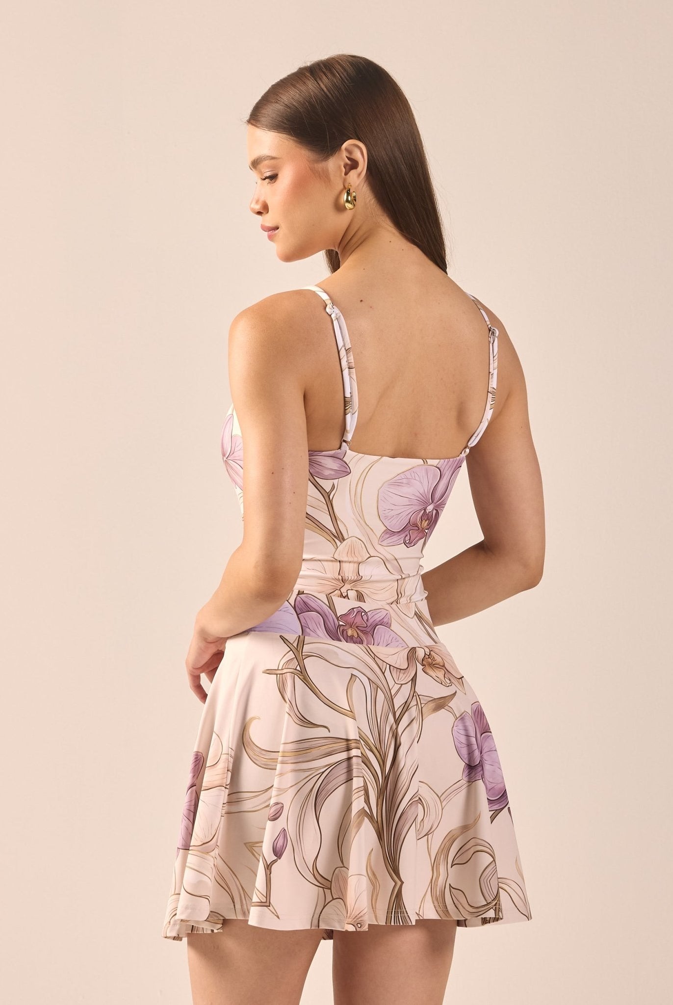 Printed A-Line Swim Skirt - shopaleena