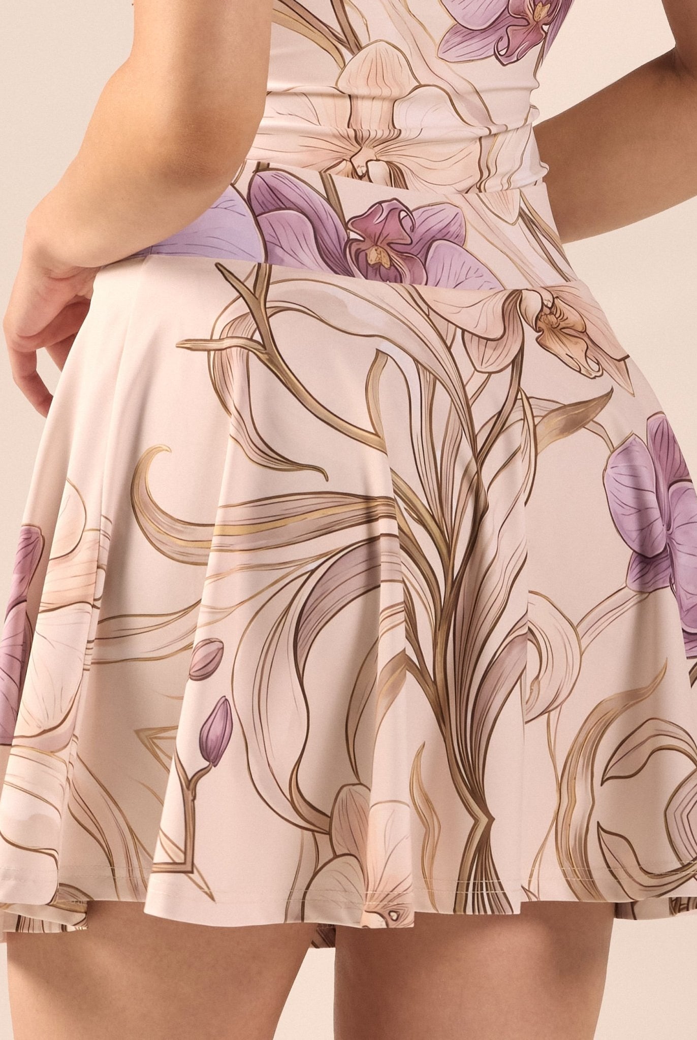 Printed A-Line Swim Skirt - shopaleena