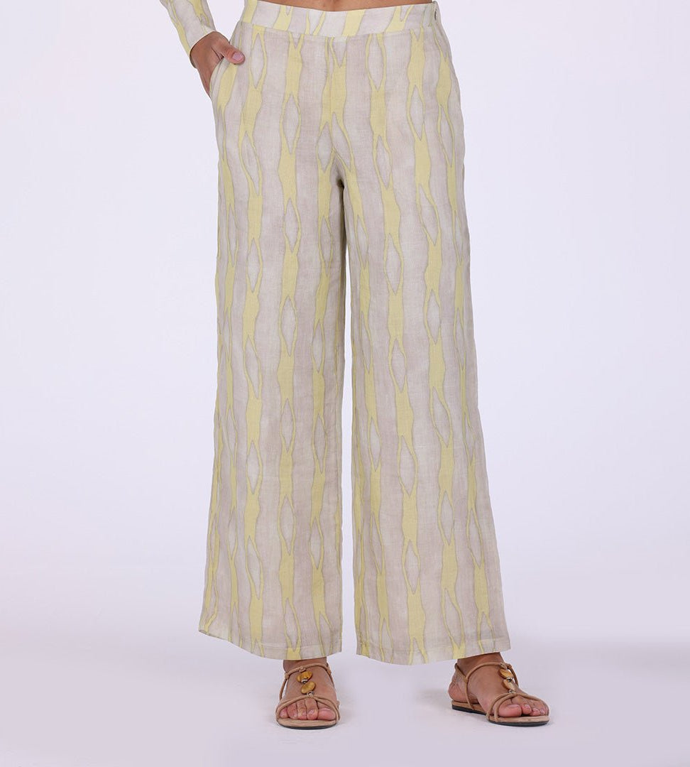Printed Cotton Loose fit pants - shopaleena