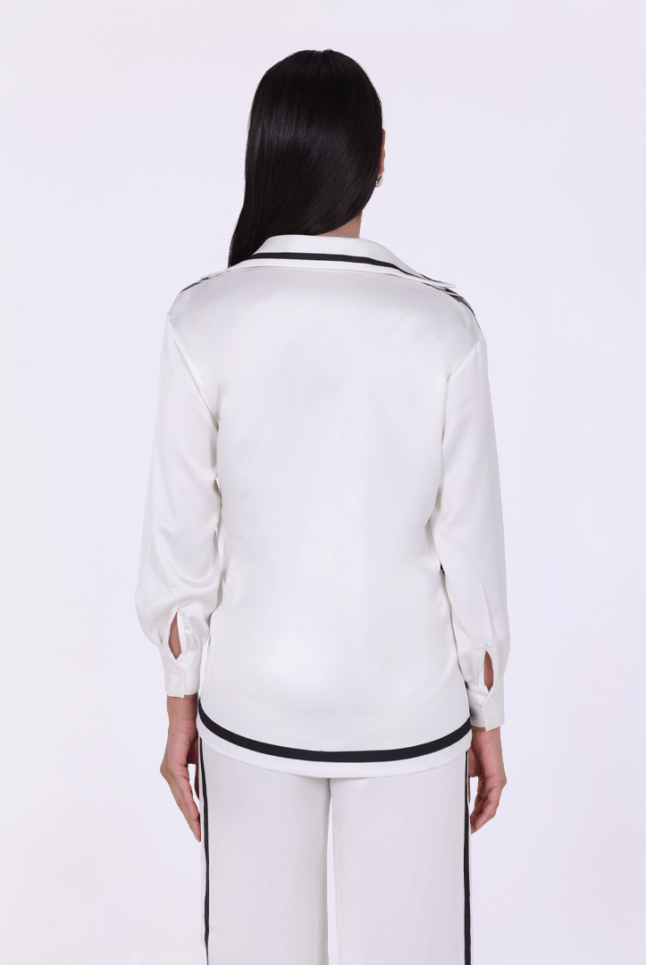 Printed Long Sleeve Shirt - shopaleena