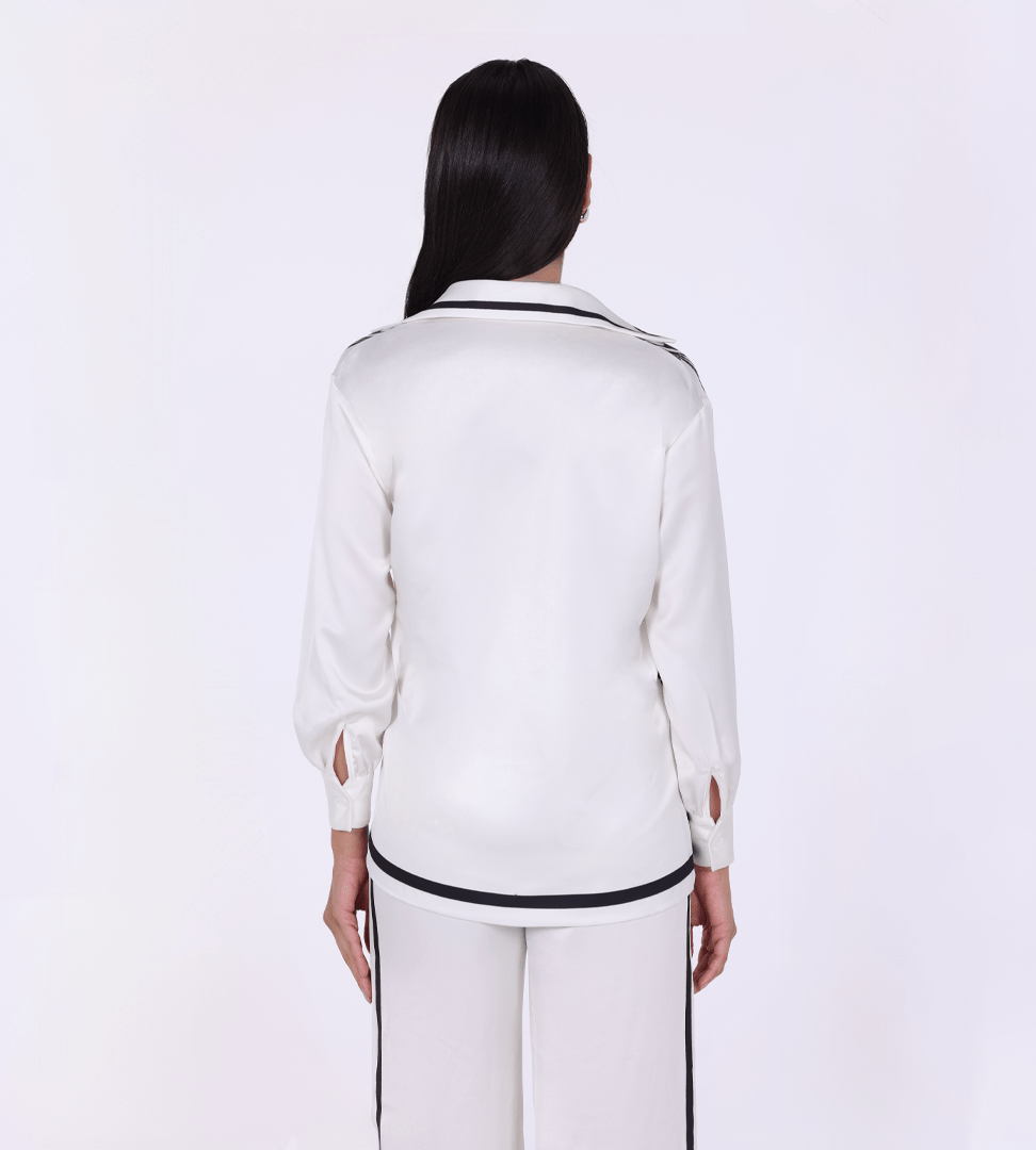 Printed Long Sleeve Shirt - shopaleena