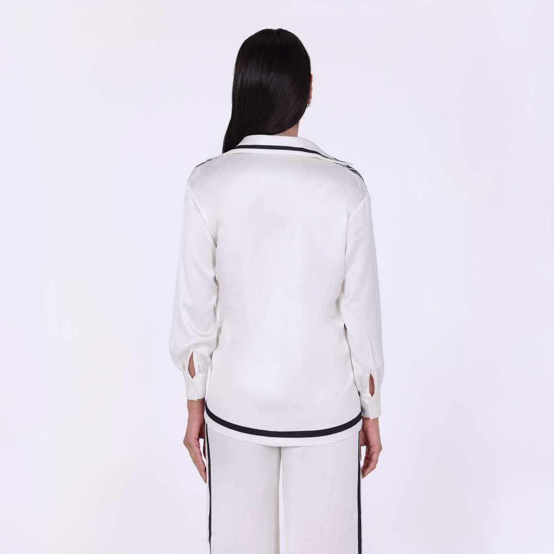 Printed Long Sleeve Shirt - shopaleena