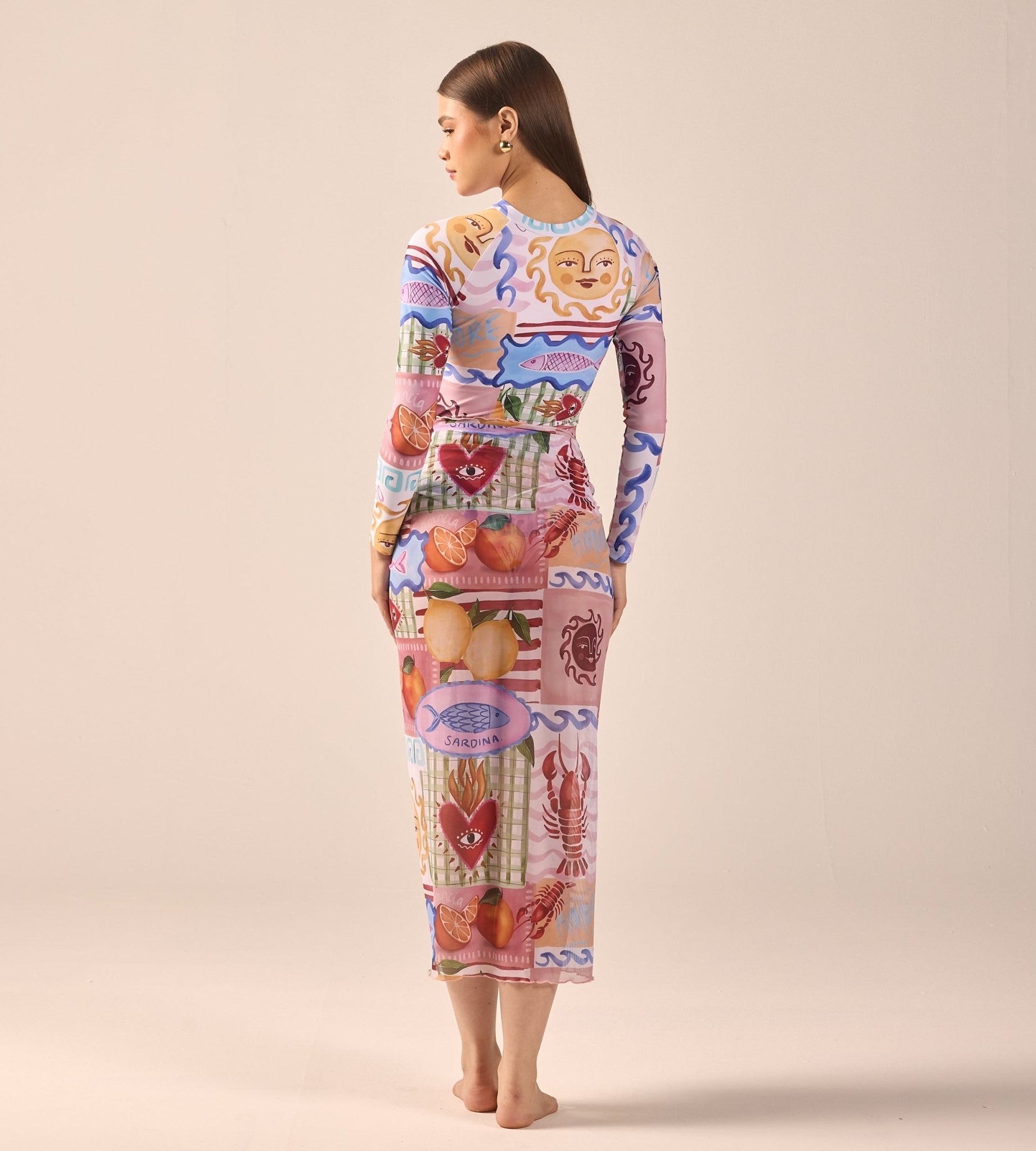 Printed Maxi Beach Skirt - shopaleena