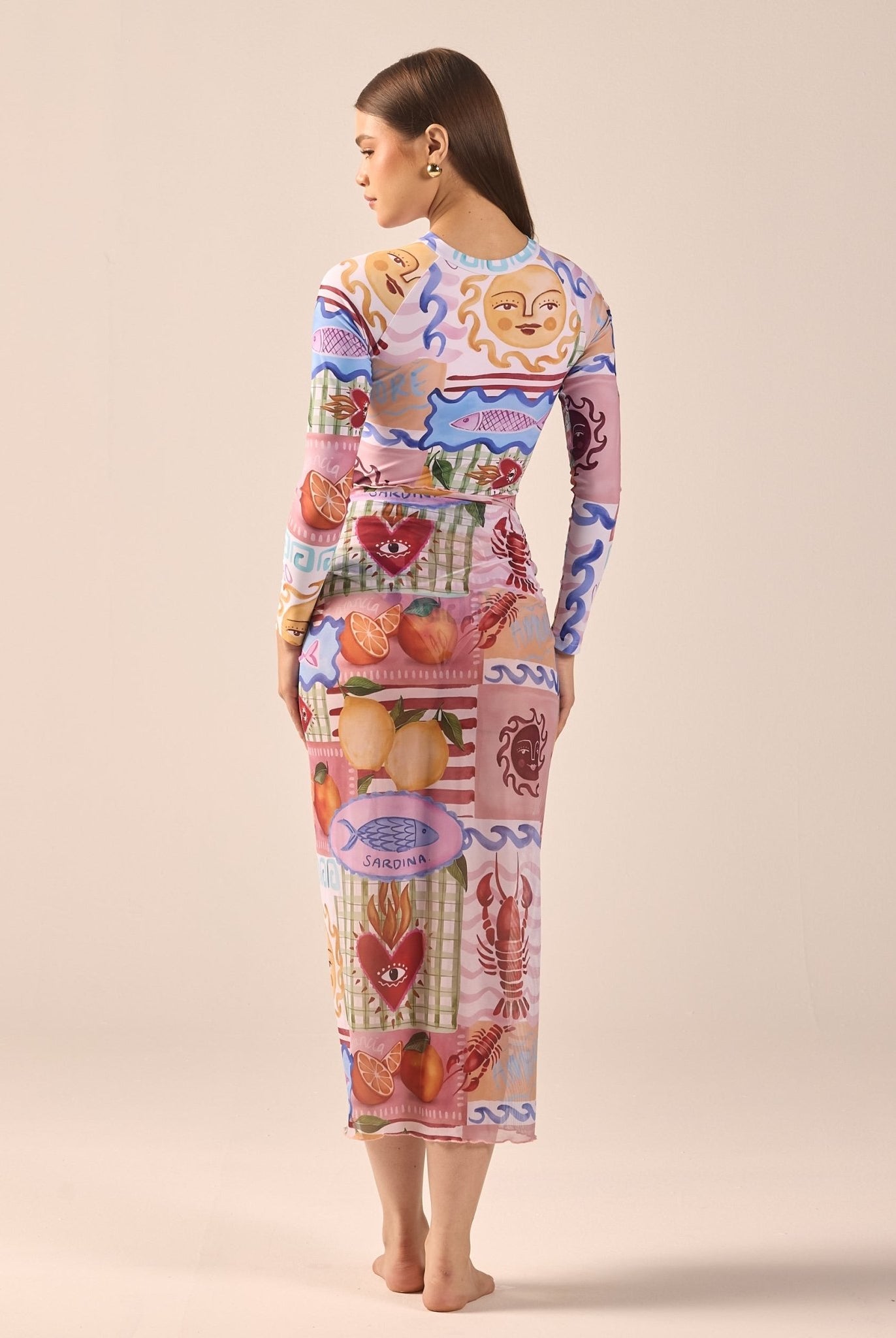 Printed Maxi Beach Skirt - shopaleena