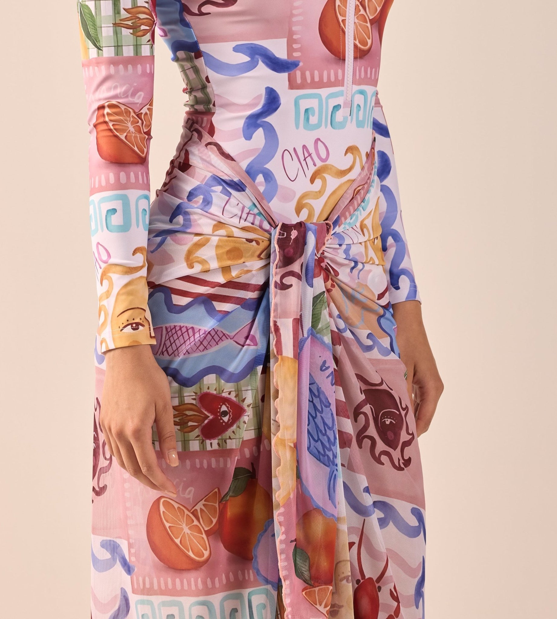 Printed Maxi Beach Skirt - shopaleena