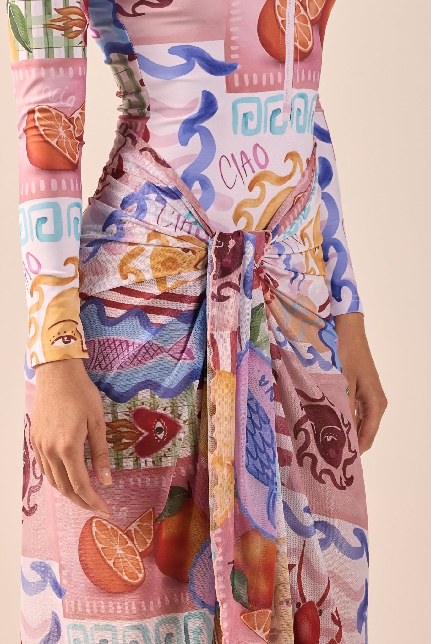 Printed Maxi Beach Skirt - shopaleena