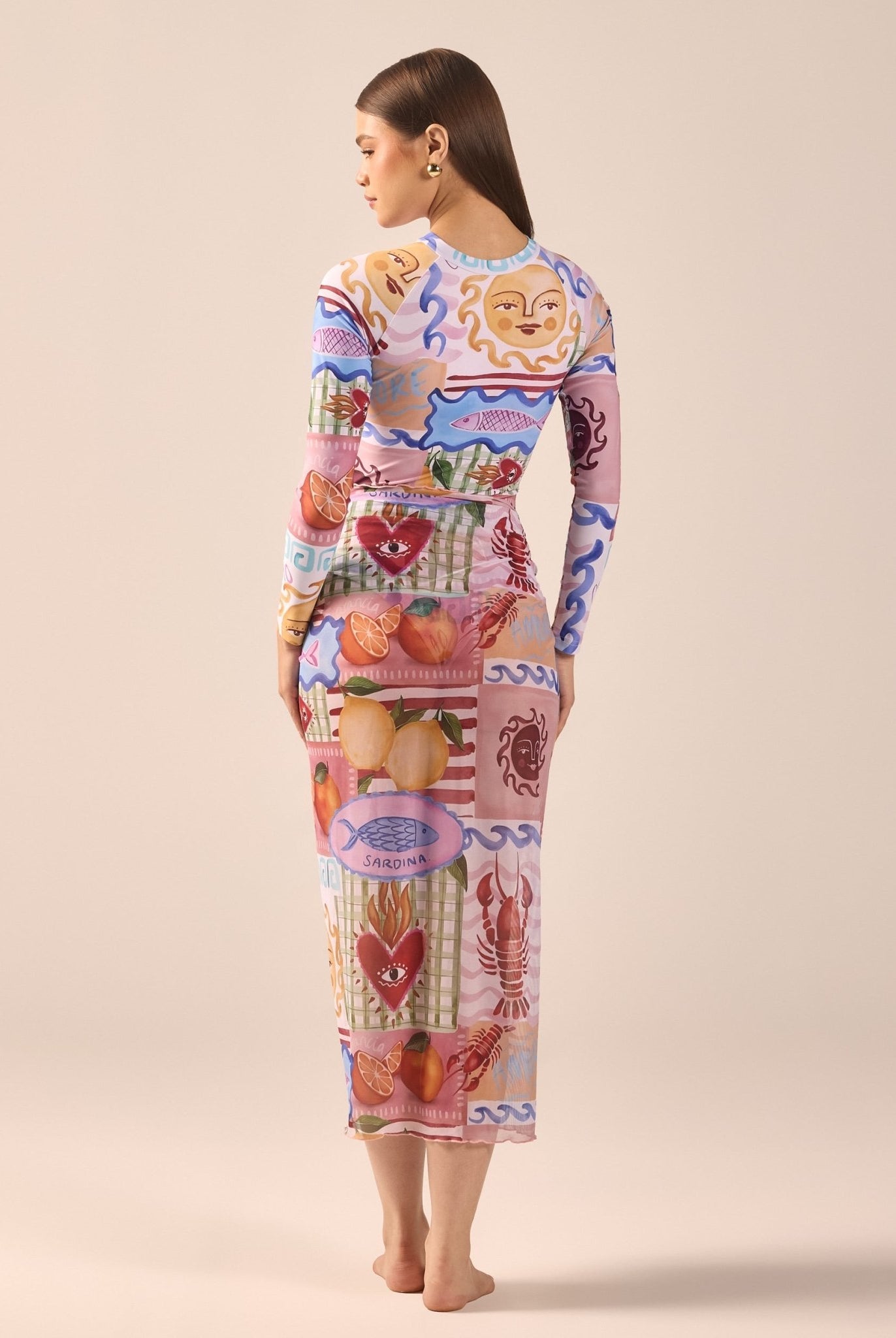 Printed Maxi Beach Skirt - shopaleena