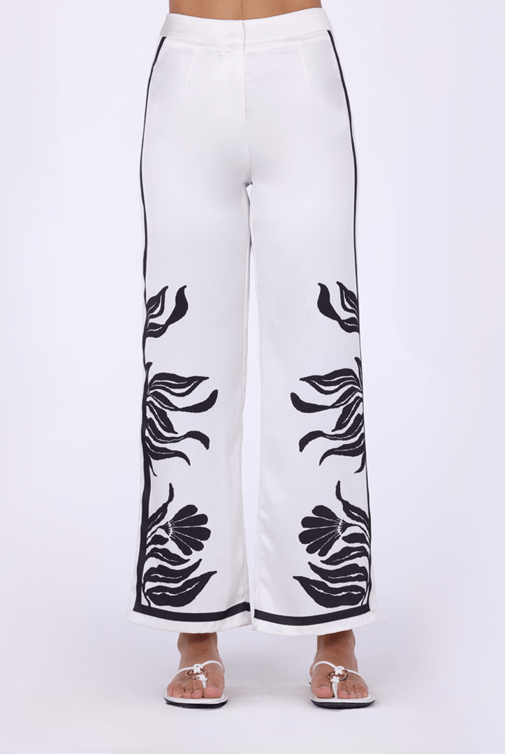 Printed Straight Pant - shopaleena