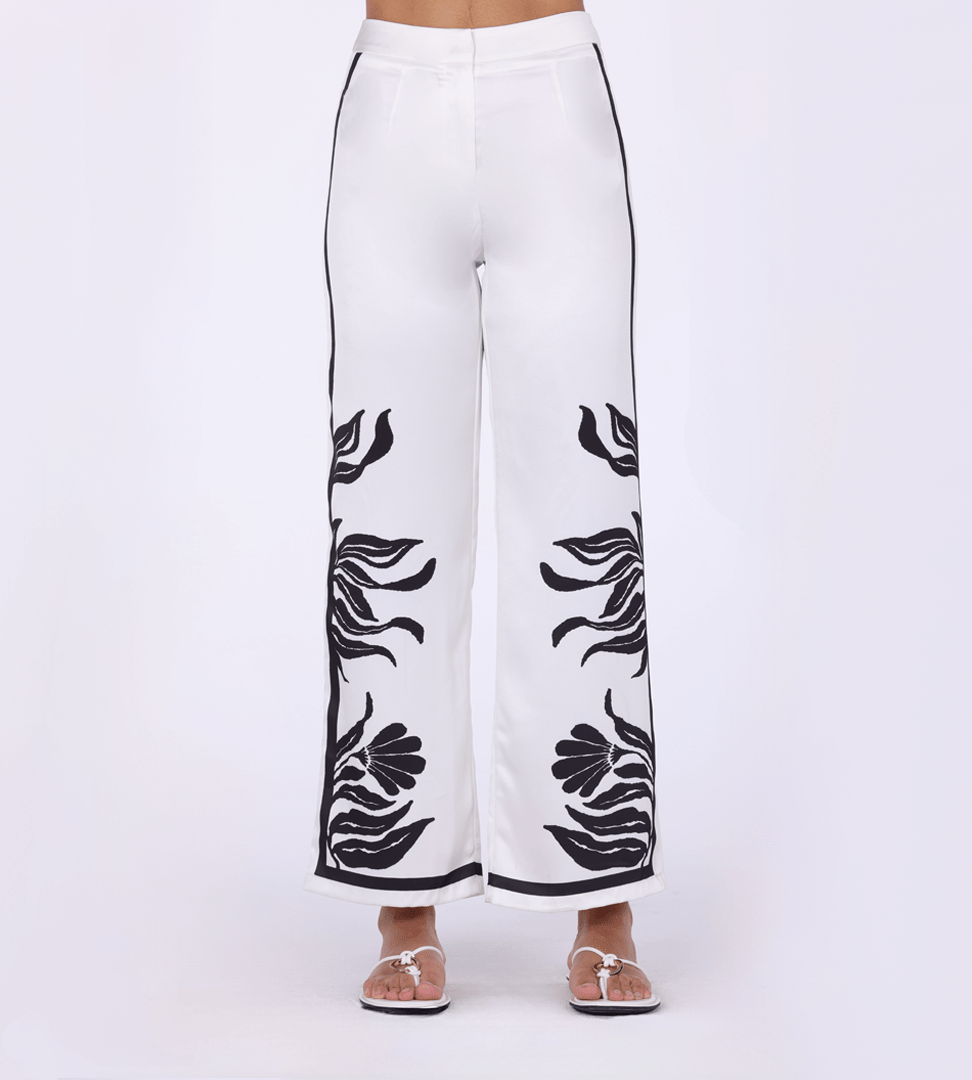 Printed Straight Pant - shopaleena