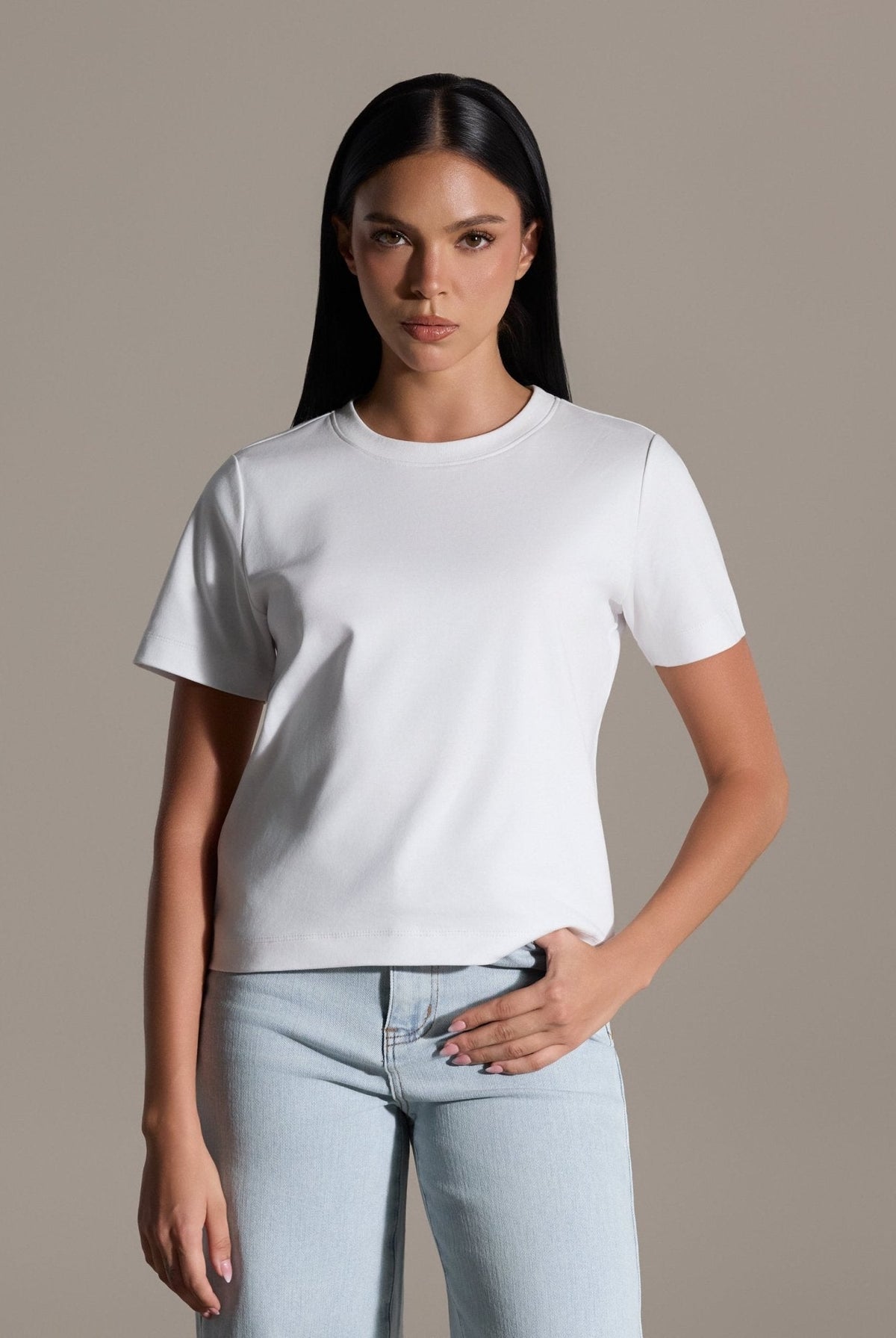 Round Neck T-Shirt - shopaleena