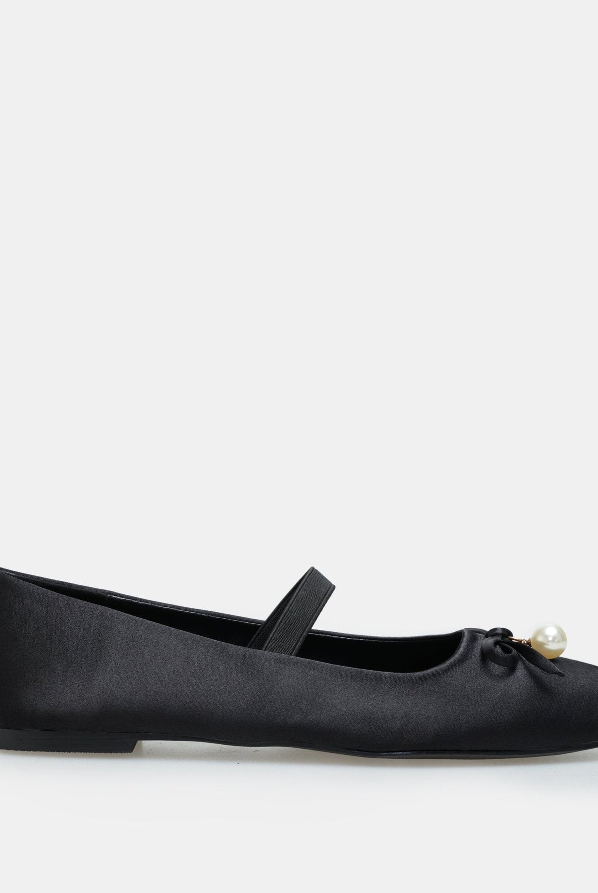 Satin Bow Ballet Flats - shopaleena