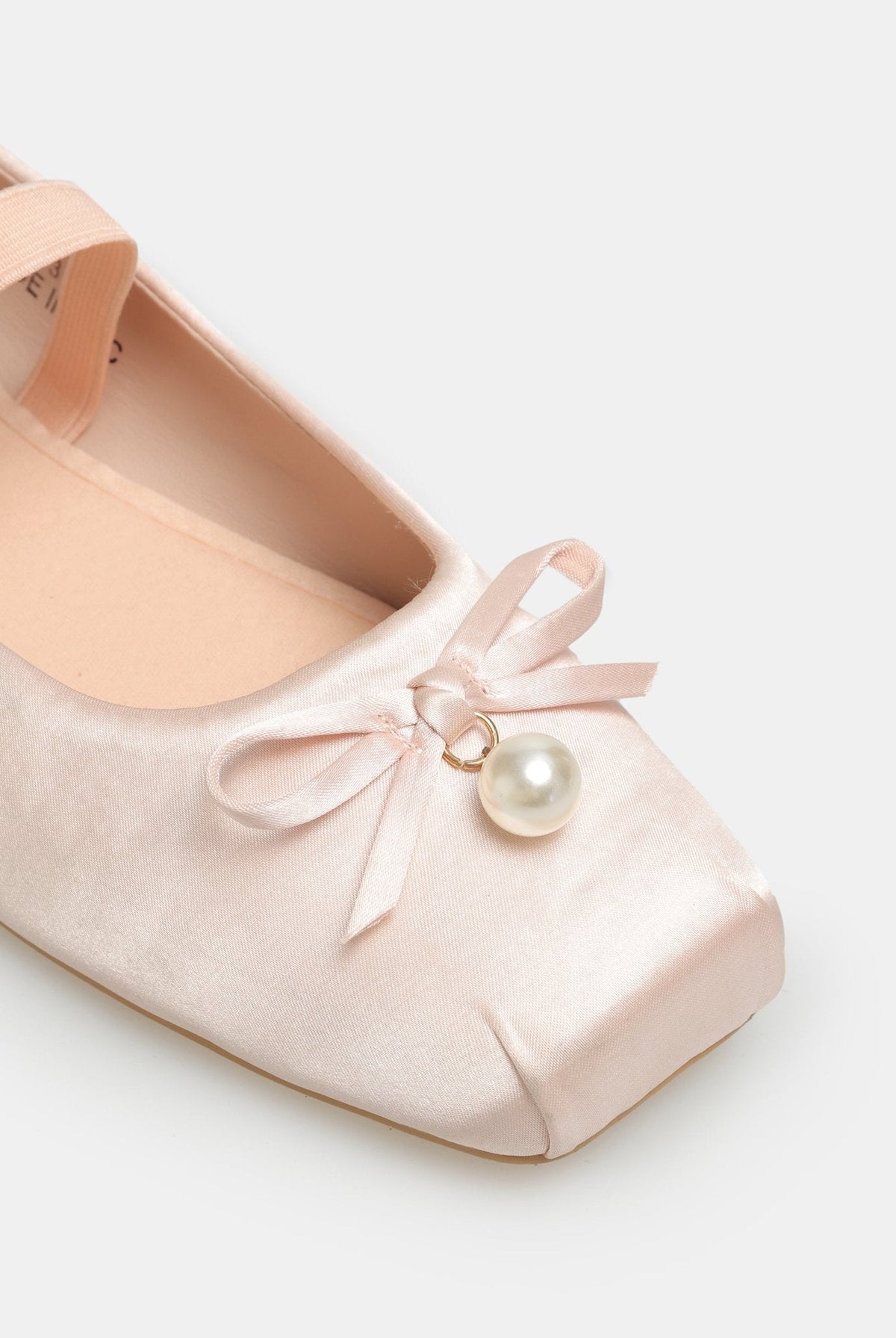 Satin Bow Ballet Flats - shopaleena