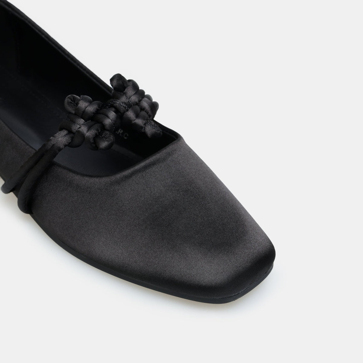 Satin Knot Flats - shopaleena