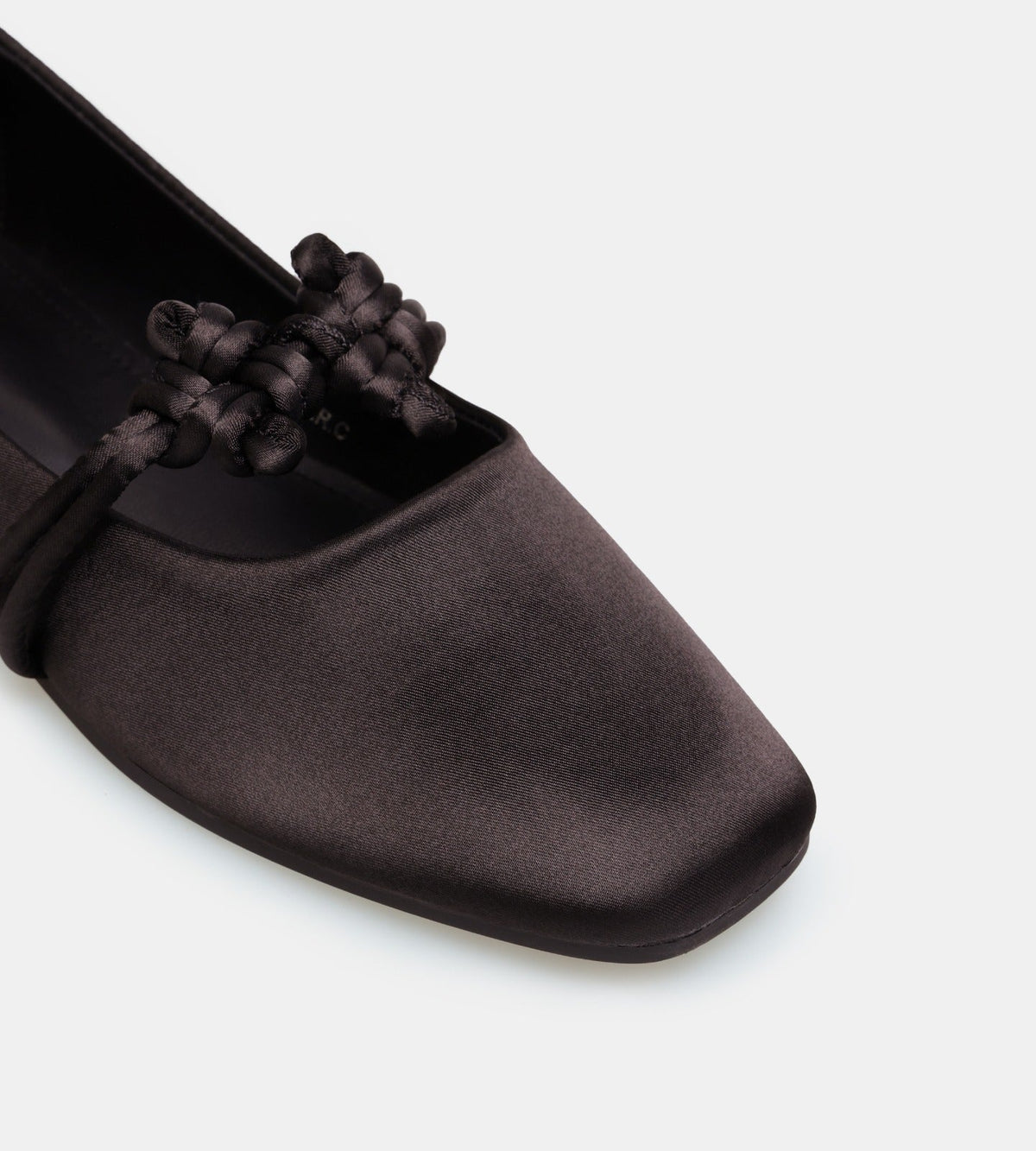 Satin Knot Flats - shopaleena