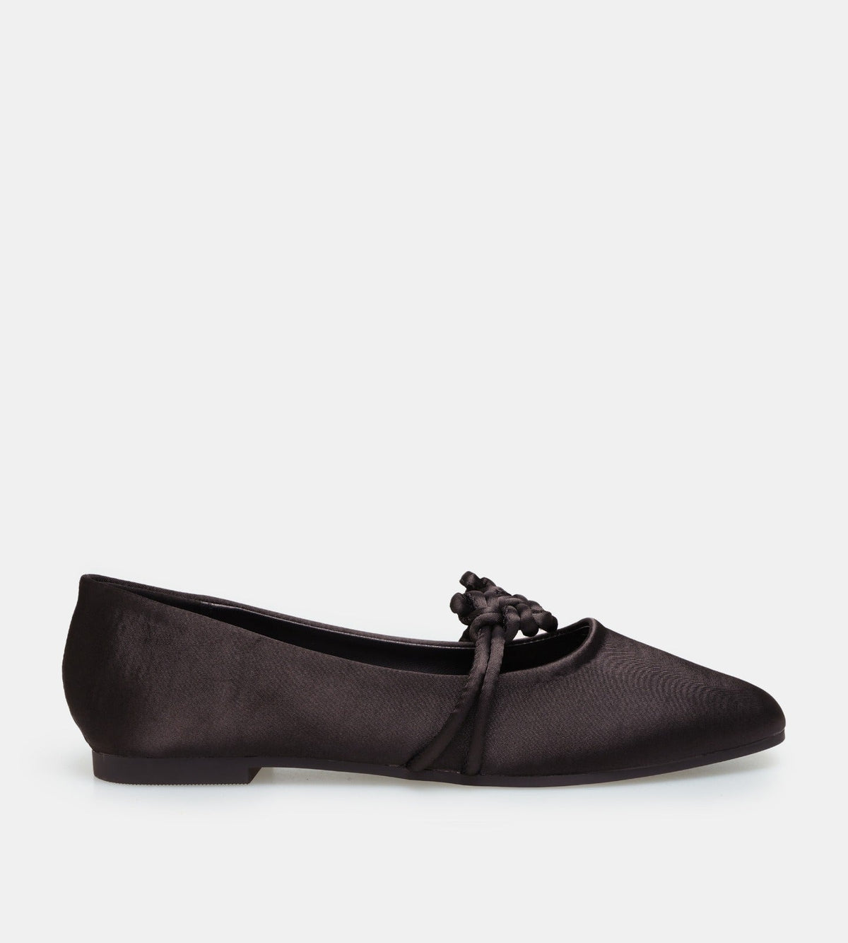 Satin Knot Flats - shopaleena