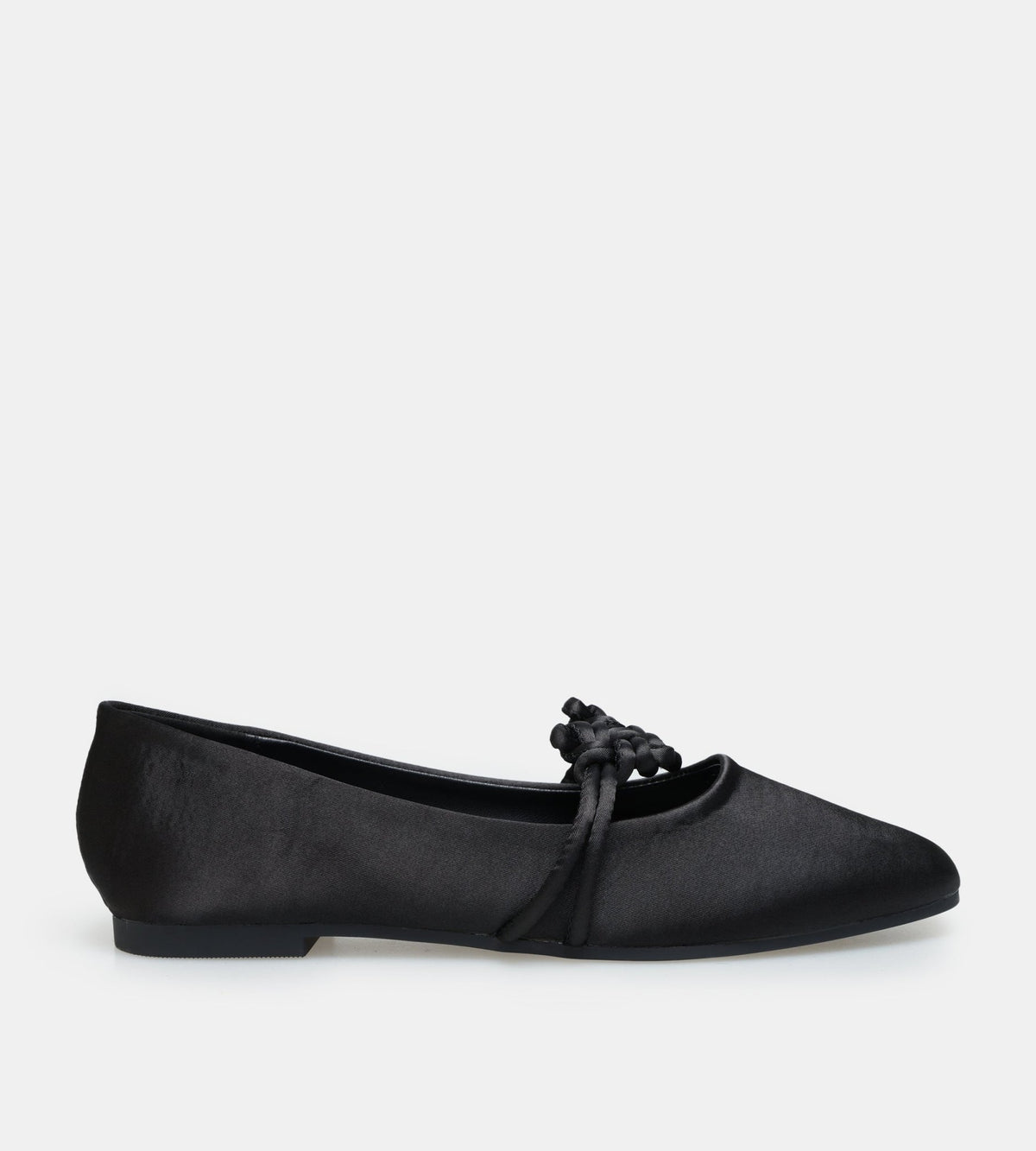 Satin Knot Flats - shopaleena