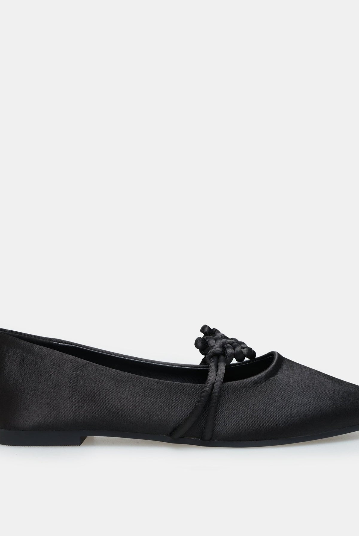 Satin Knot Flats - shopaleena