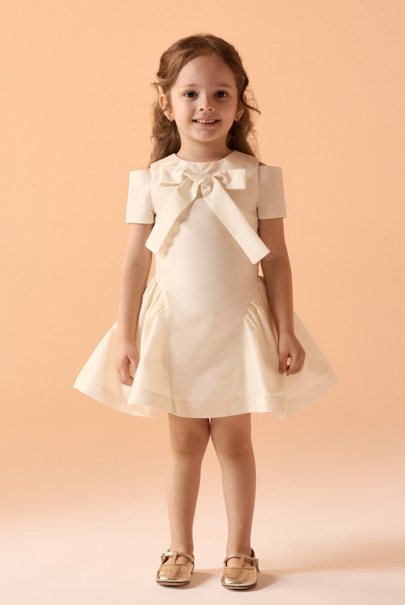 Short Sleeves Taffeta Dress - shopaleena