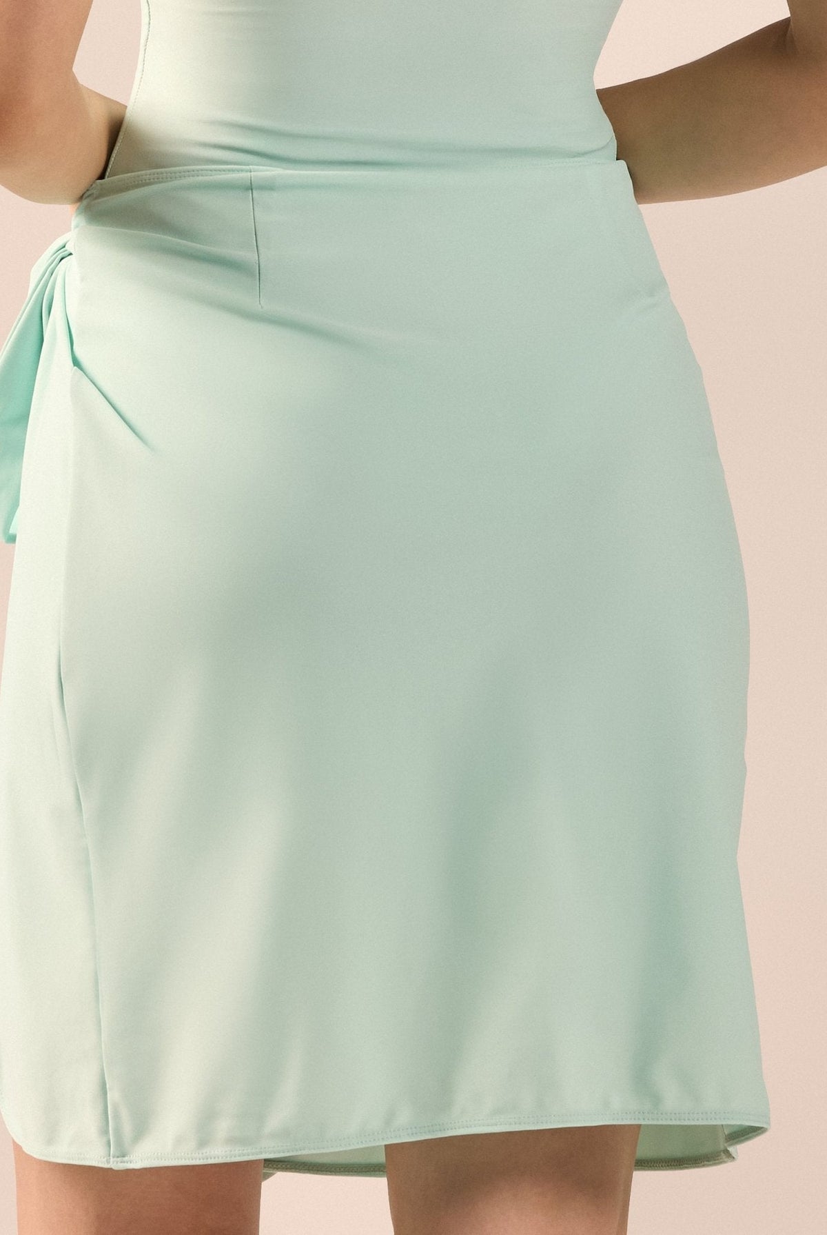 Side Tie Swim Skirt - shopaleena
