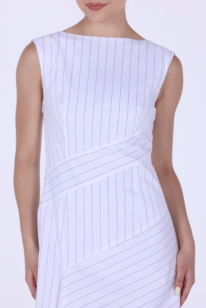 Sleeveless Cotton Blended dress - shopaleena