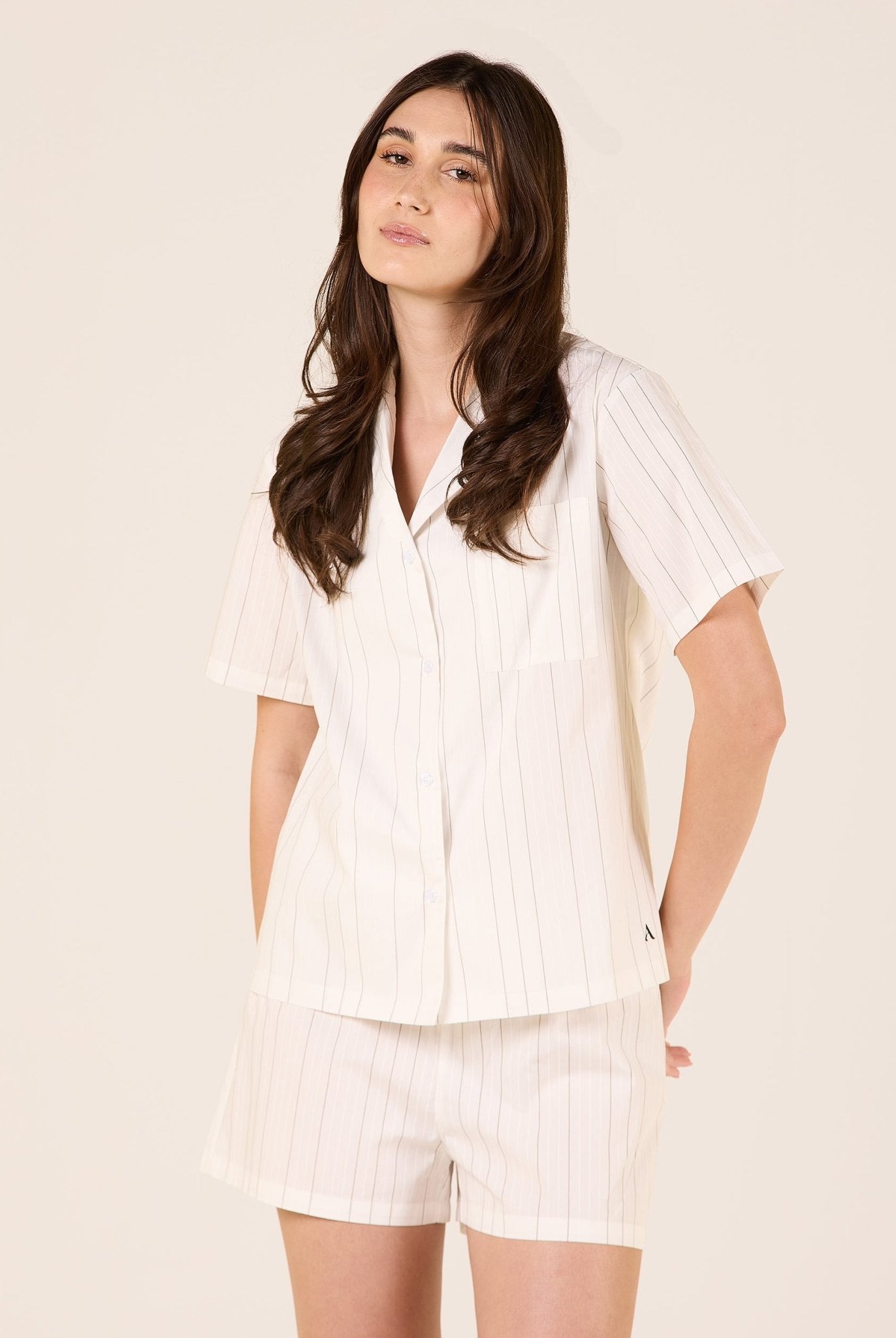 Solid Cotton Short With Elastic Waist - shopaleena