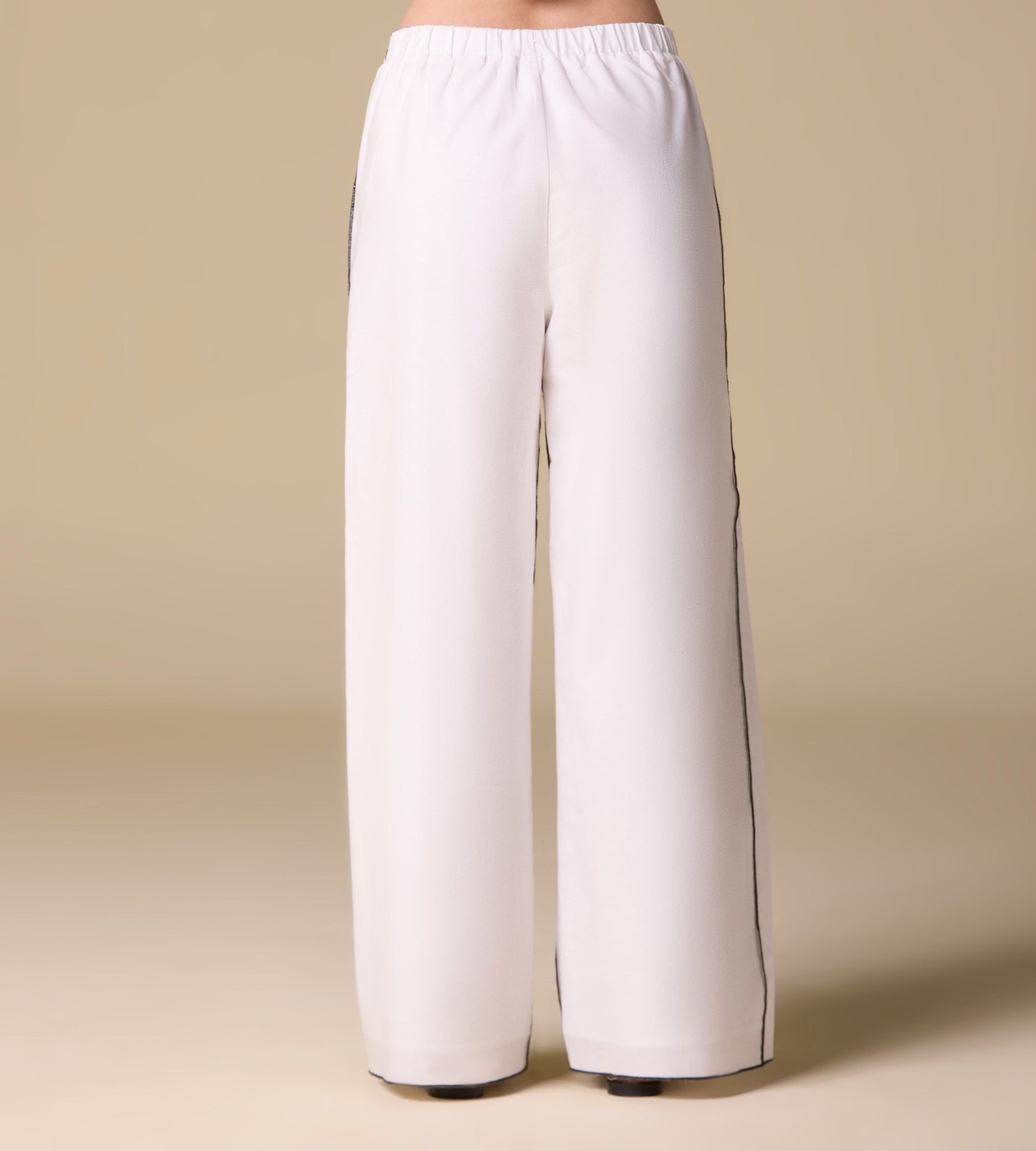 Straight - Cut Linen Pants - shopaleena