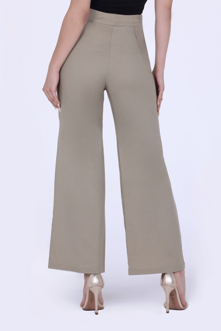 Straight - Cut Linen Pants - shopaleena