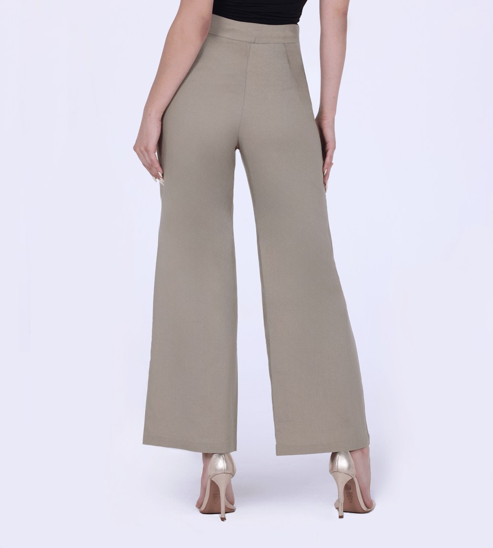 Straight - Cut Linen Pants - shopaleena