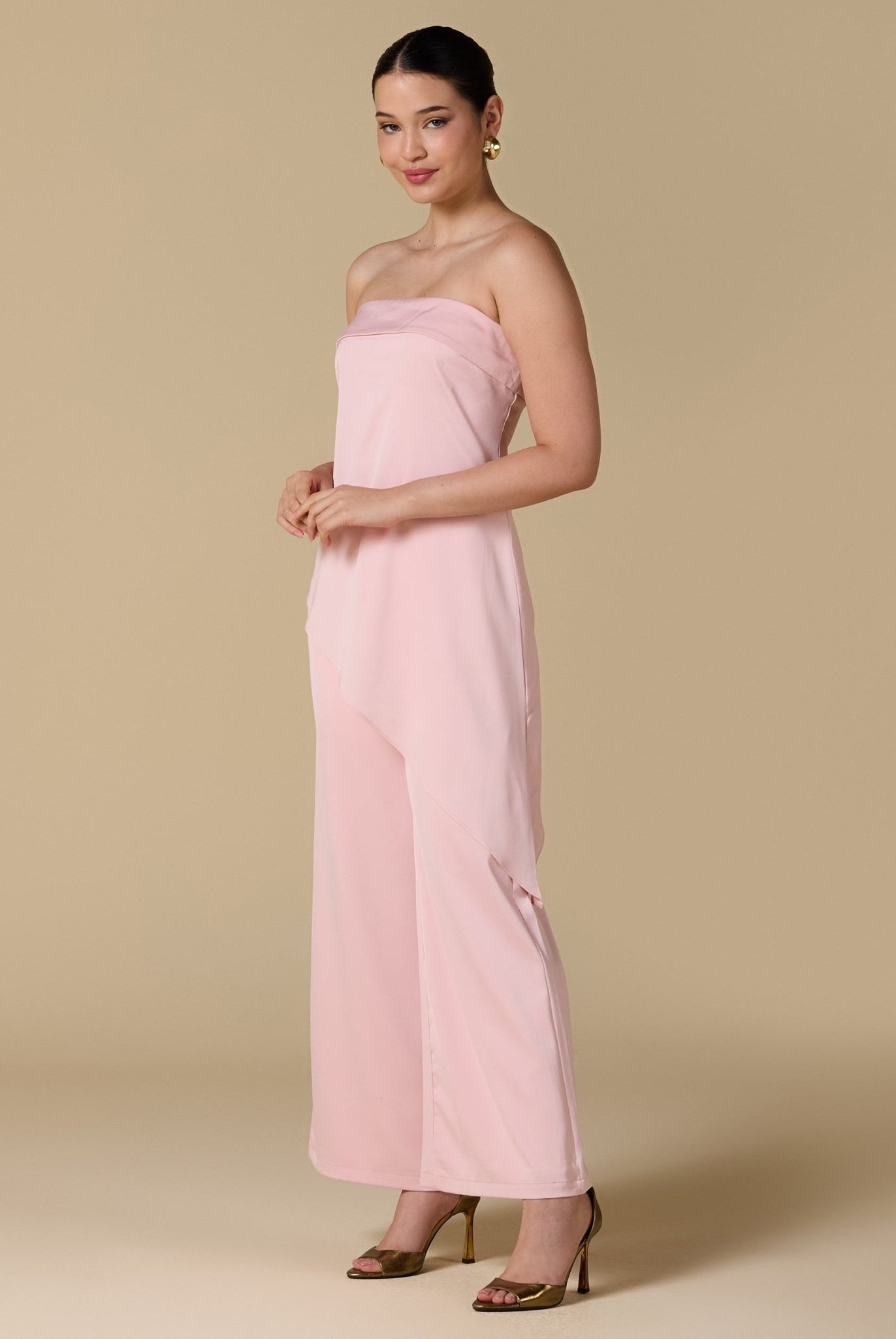Strapless Draped Top - shopaleena