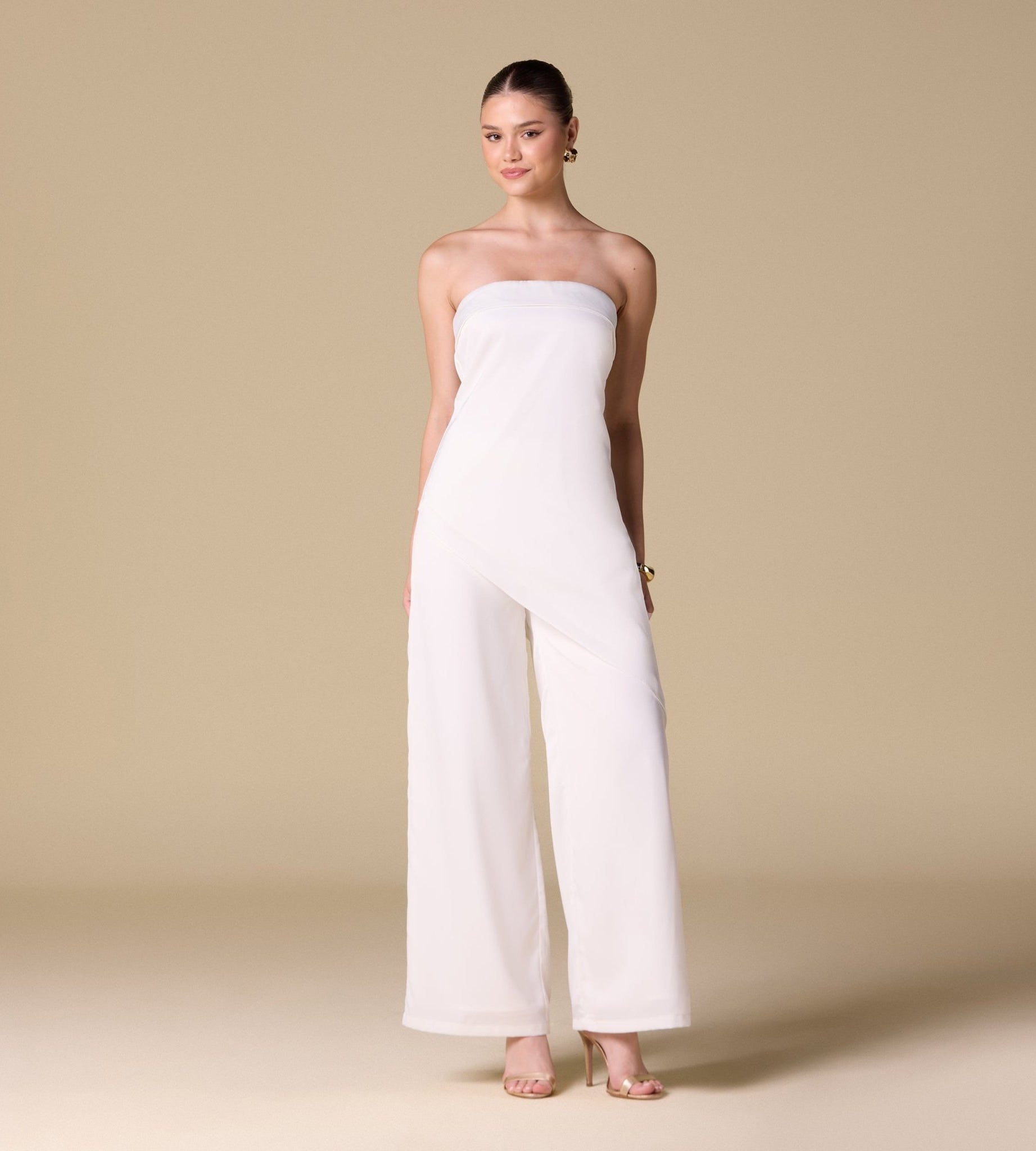 Strapless Draped Top - shopaleena