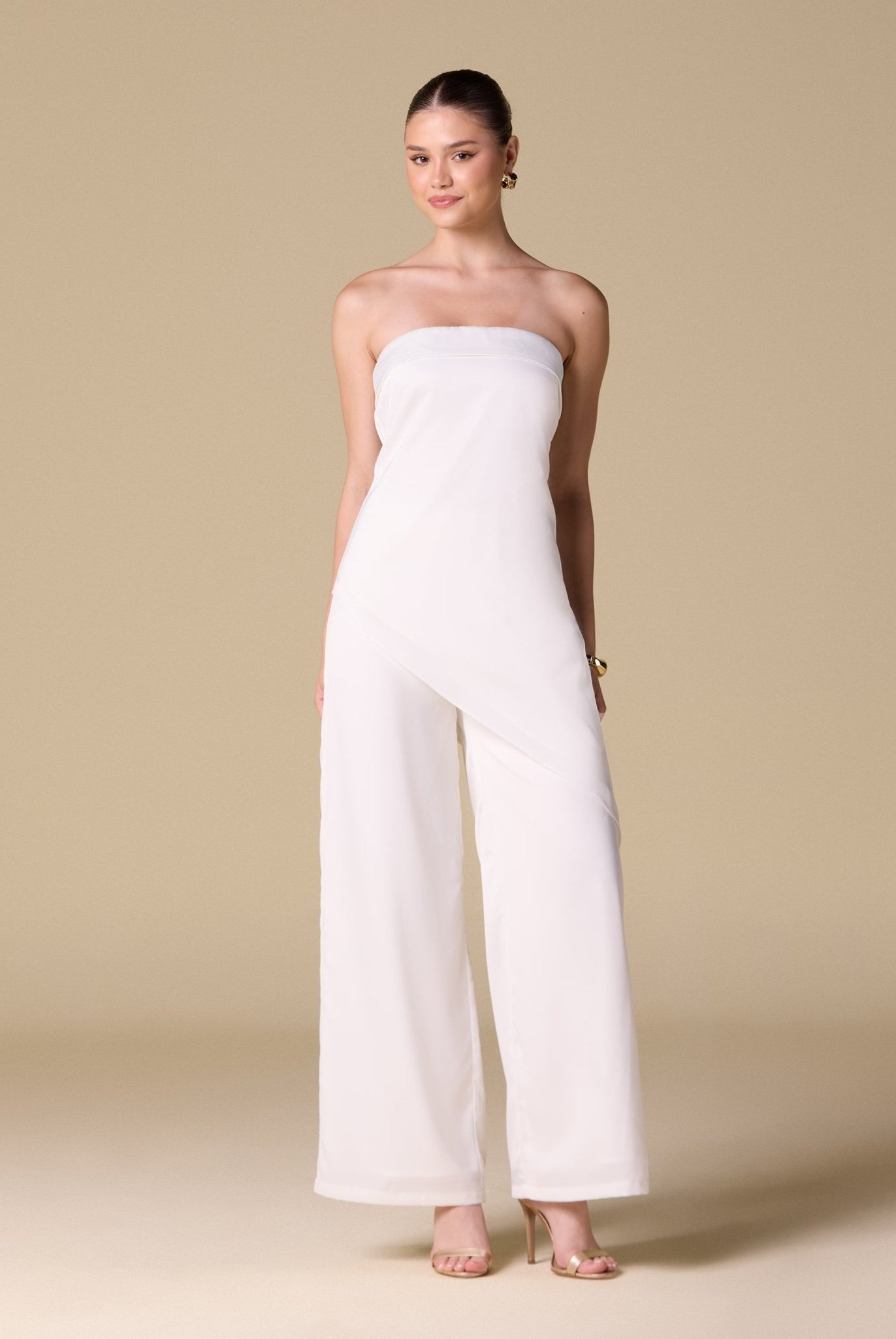 Strapless Draped Top - shopaleena