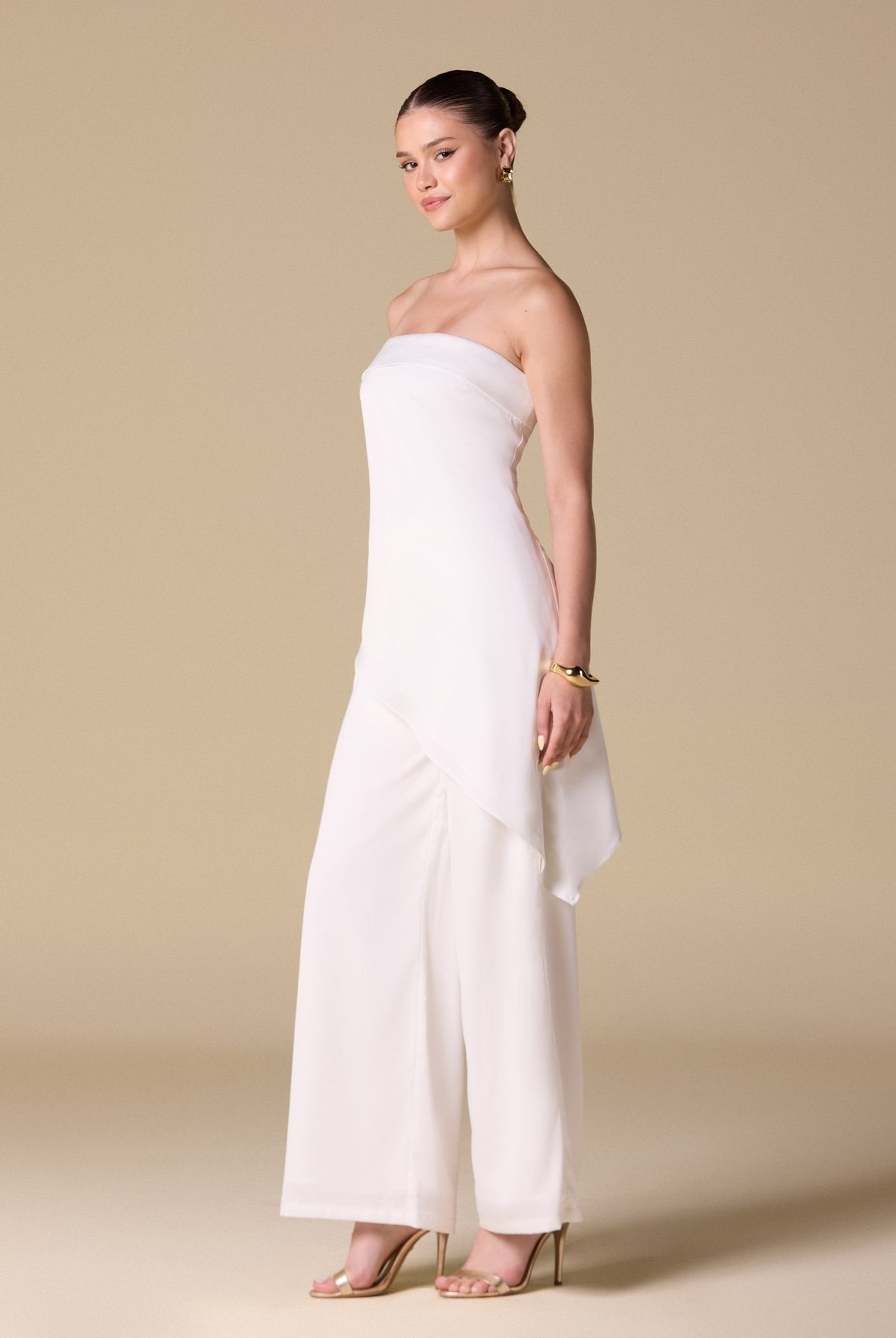 Strapless Draped Top - shopaleena