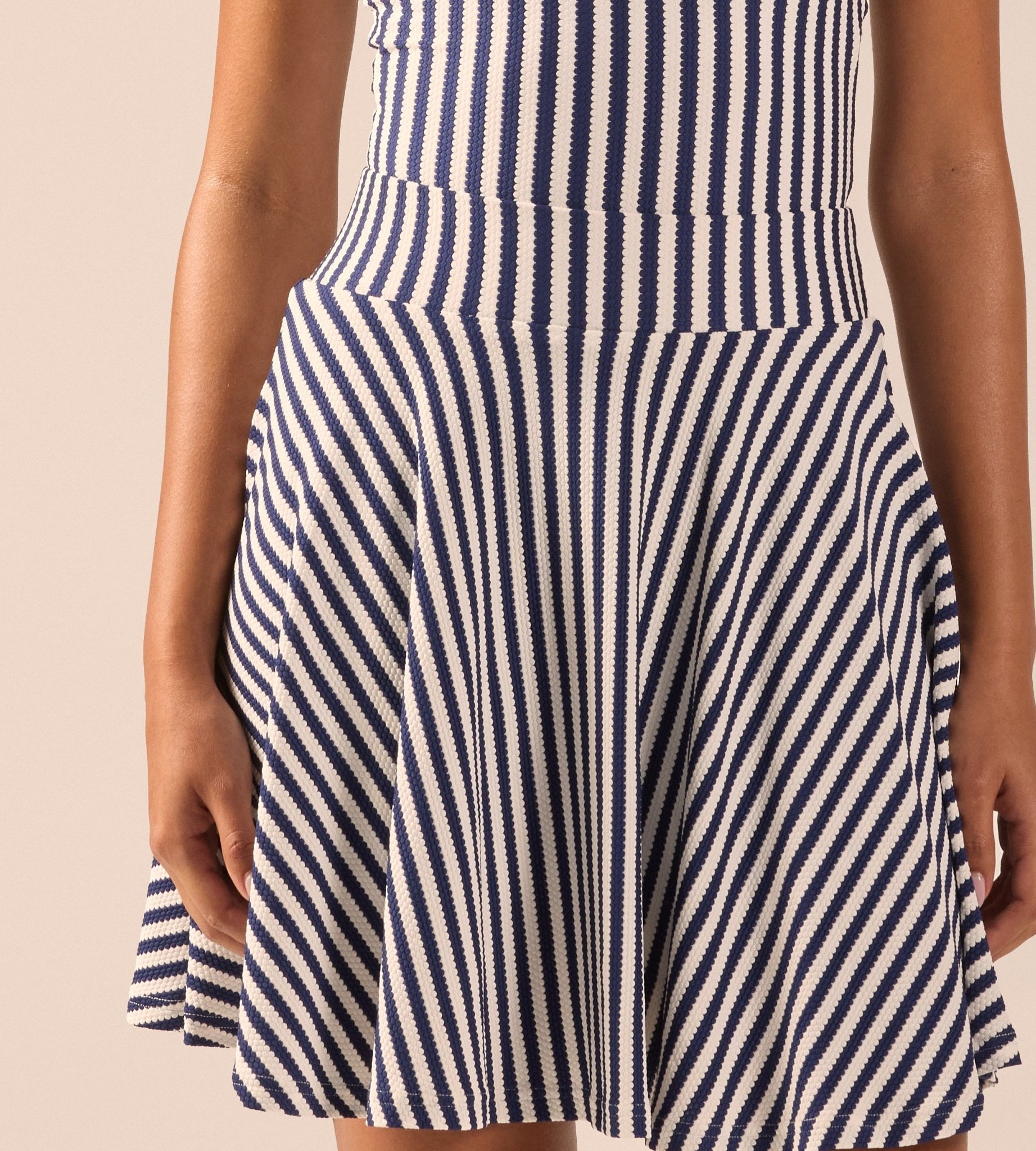 Striped A-Line Swim Skirt - shopaleena