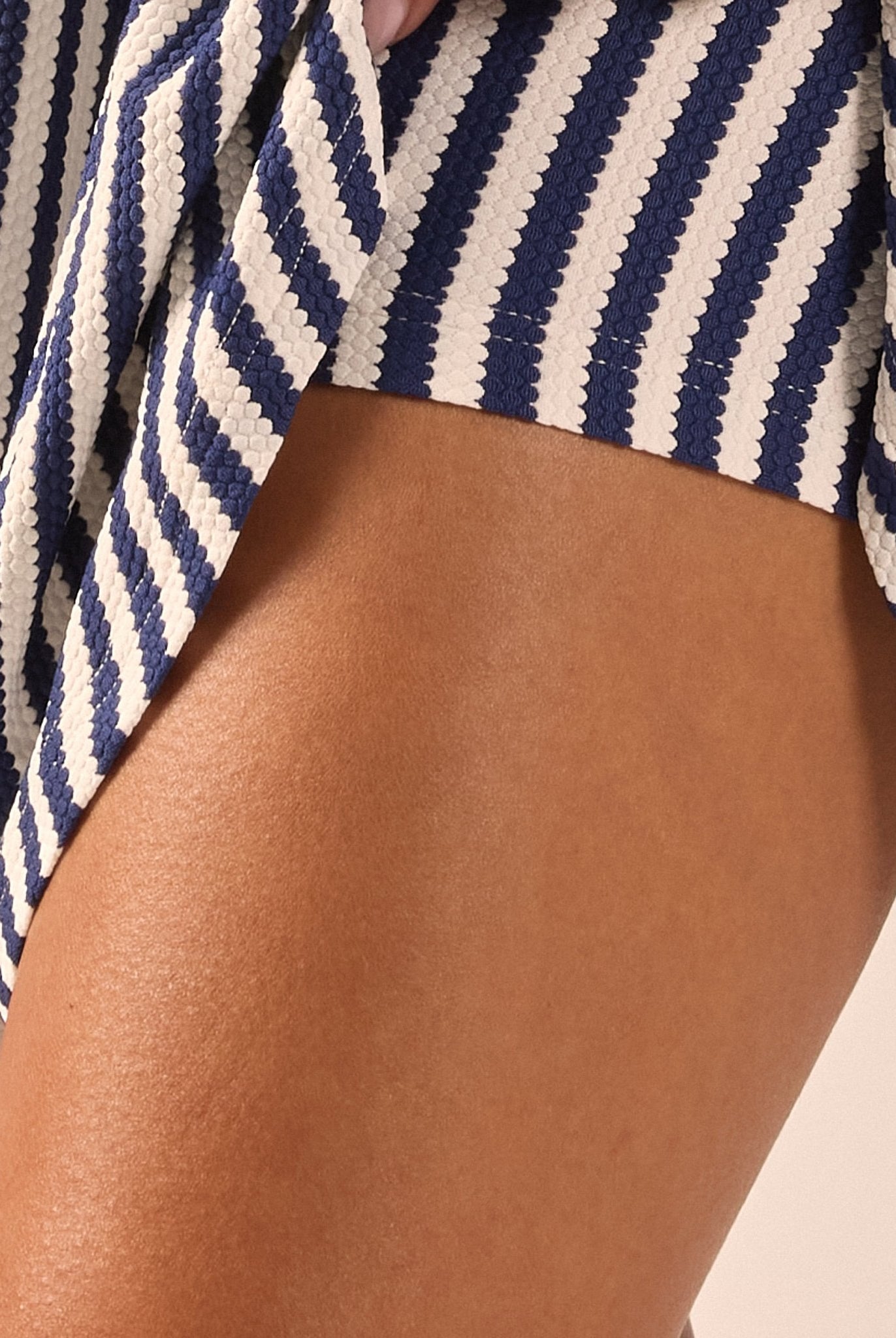 Striped A-Line Swim Skirt - shopaleena