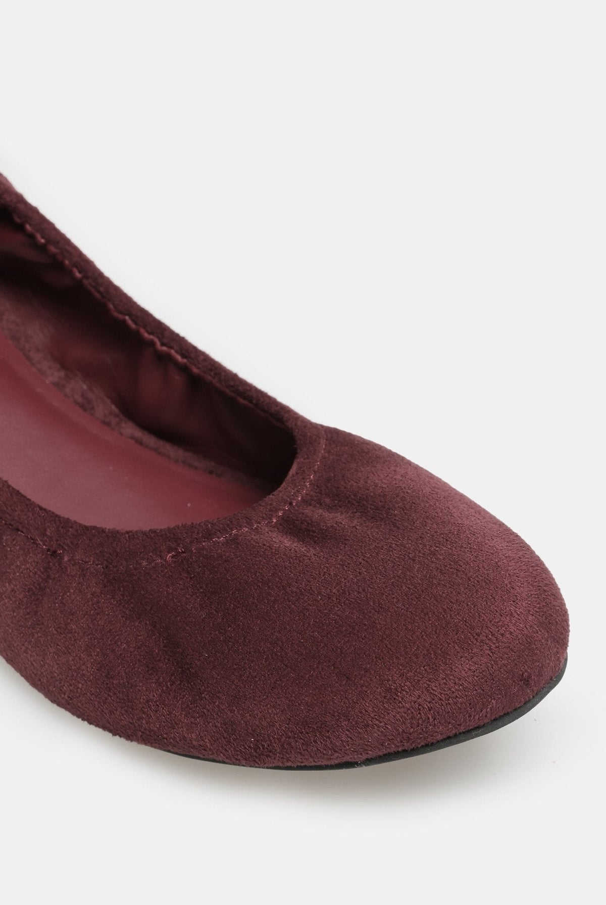 Suede Elastic Ballet Flats - shopaleena