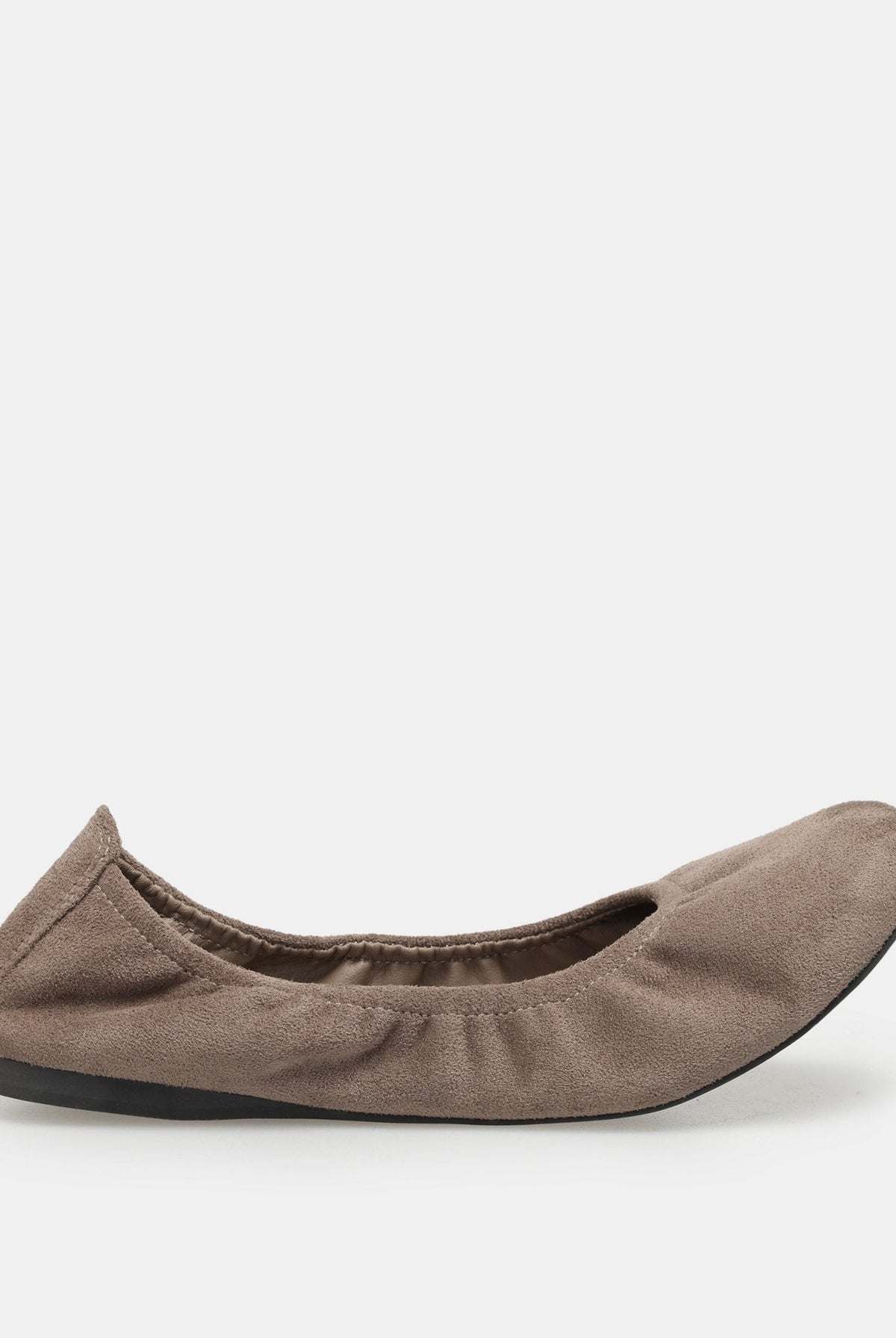 Suede Elastic Ballet Flats - shopaleena