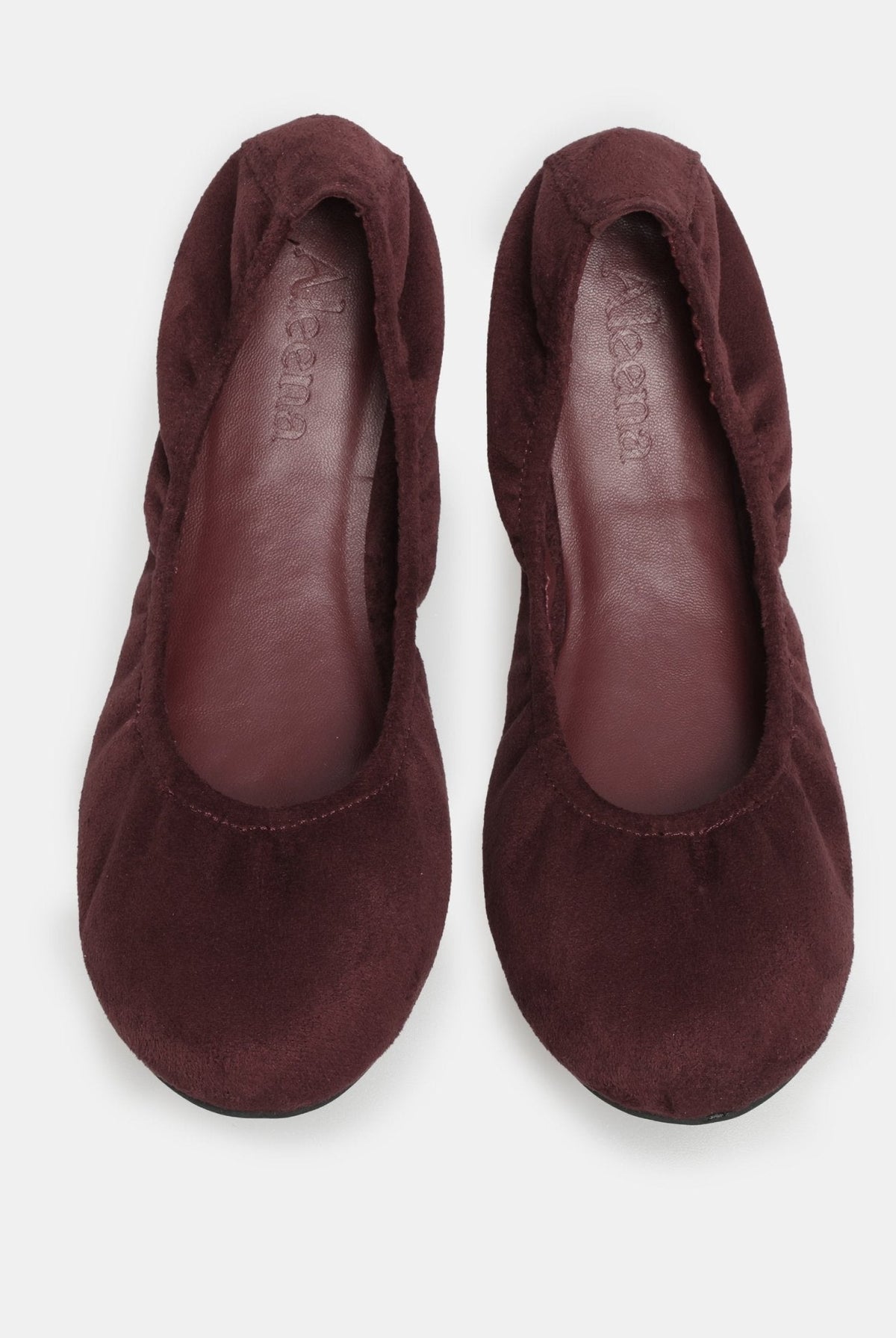 Suede Elastic Ballet Flats - shopaleena